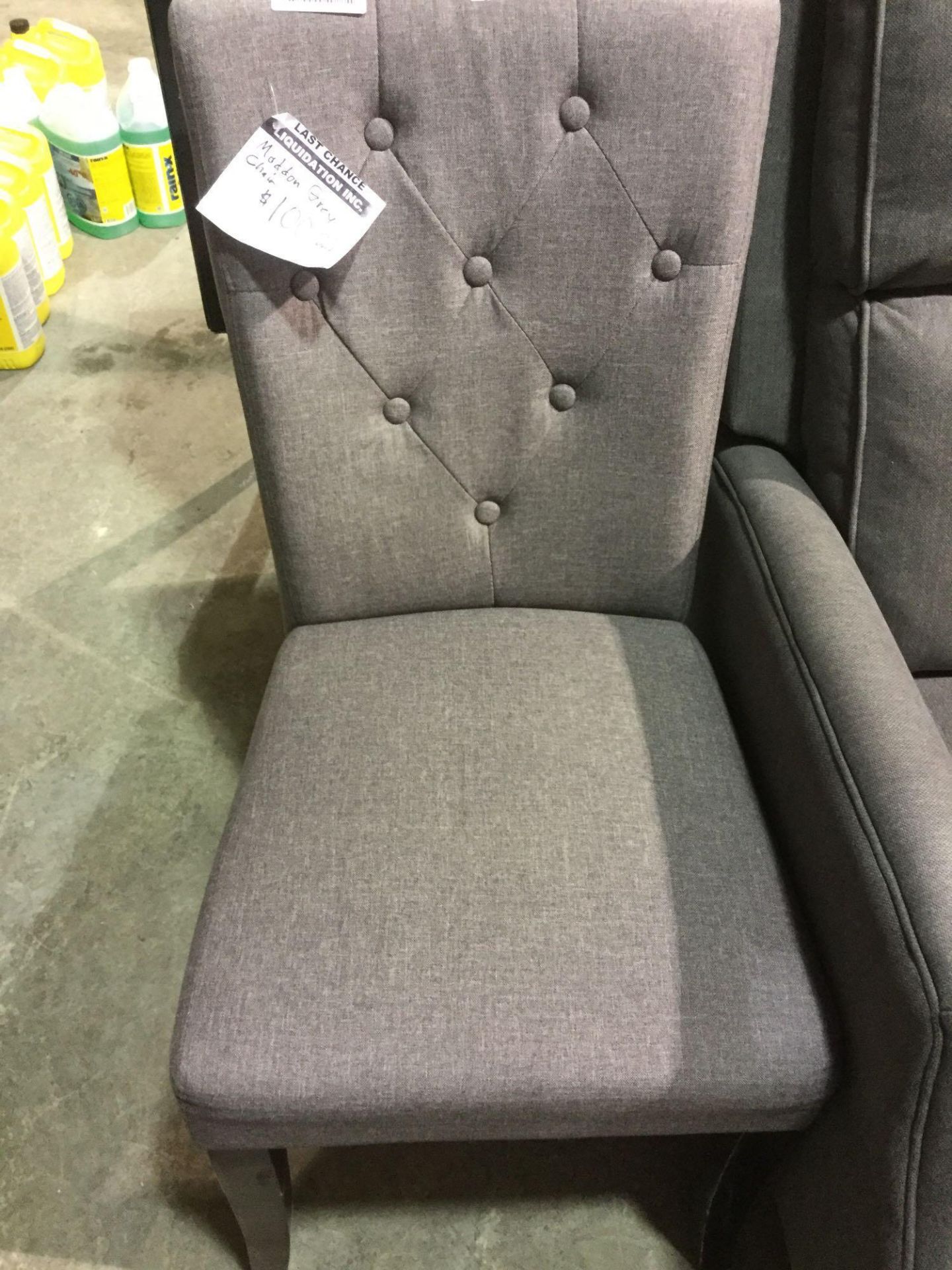 Maddon Grey Fabric Chair