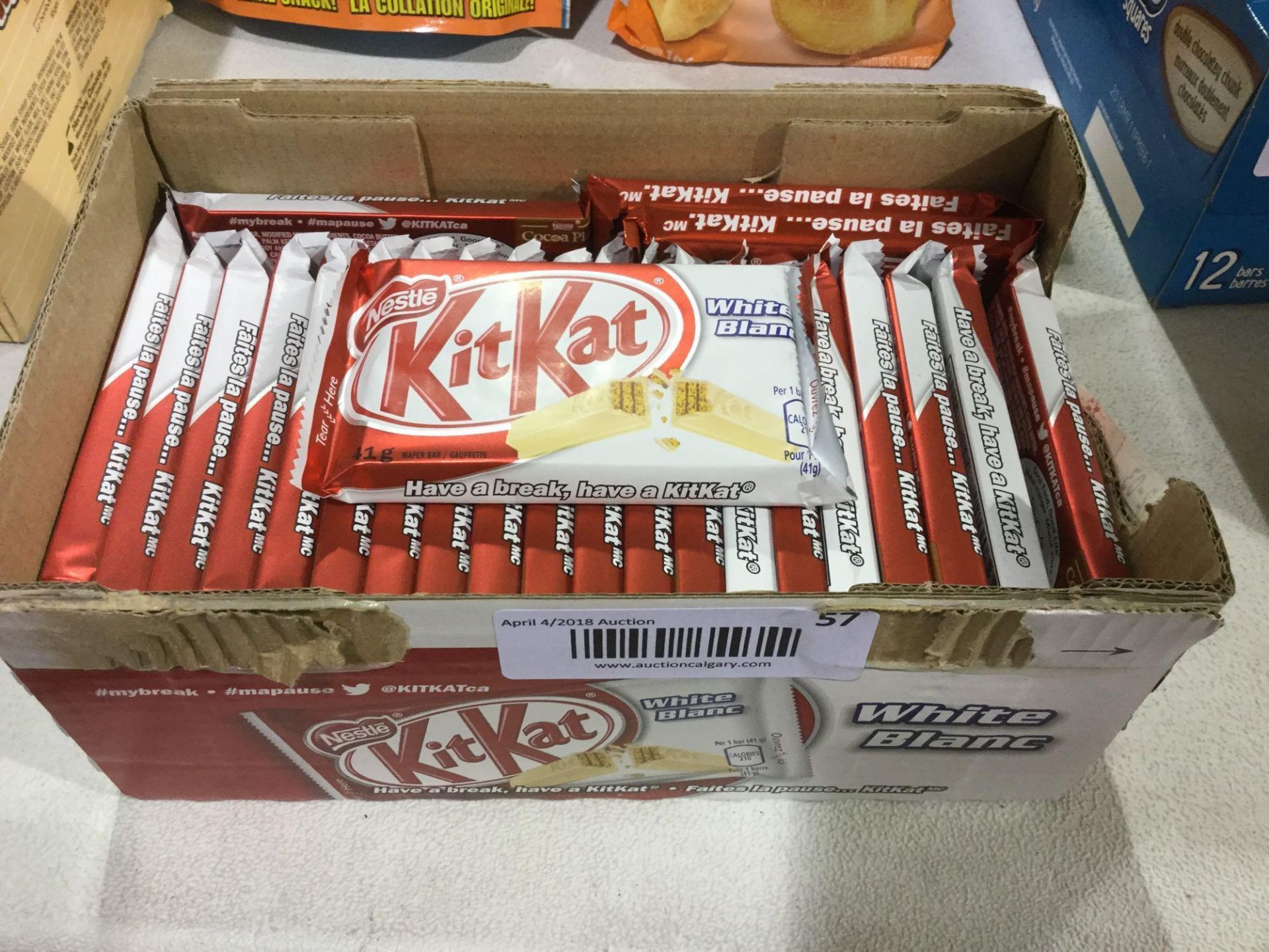 Case of 24 x 41 g Kit Kat Bars- White Chocolate