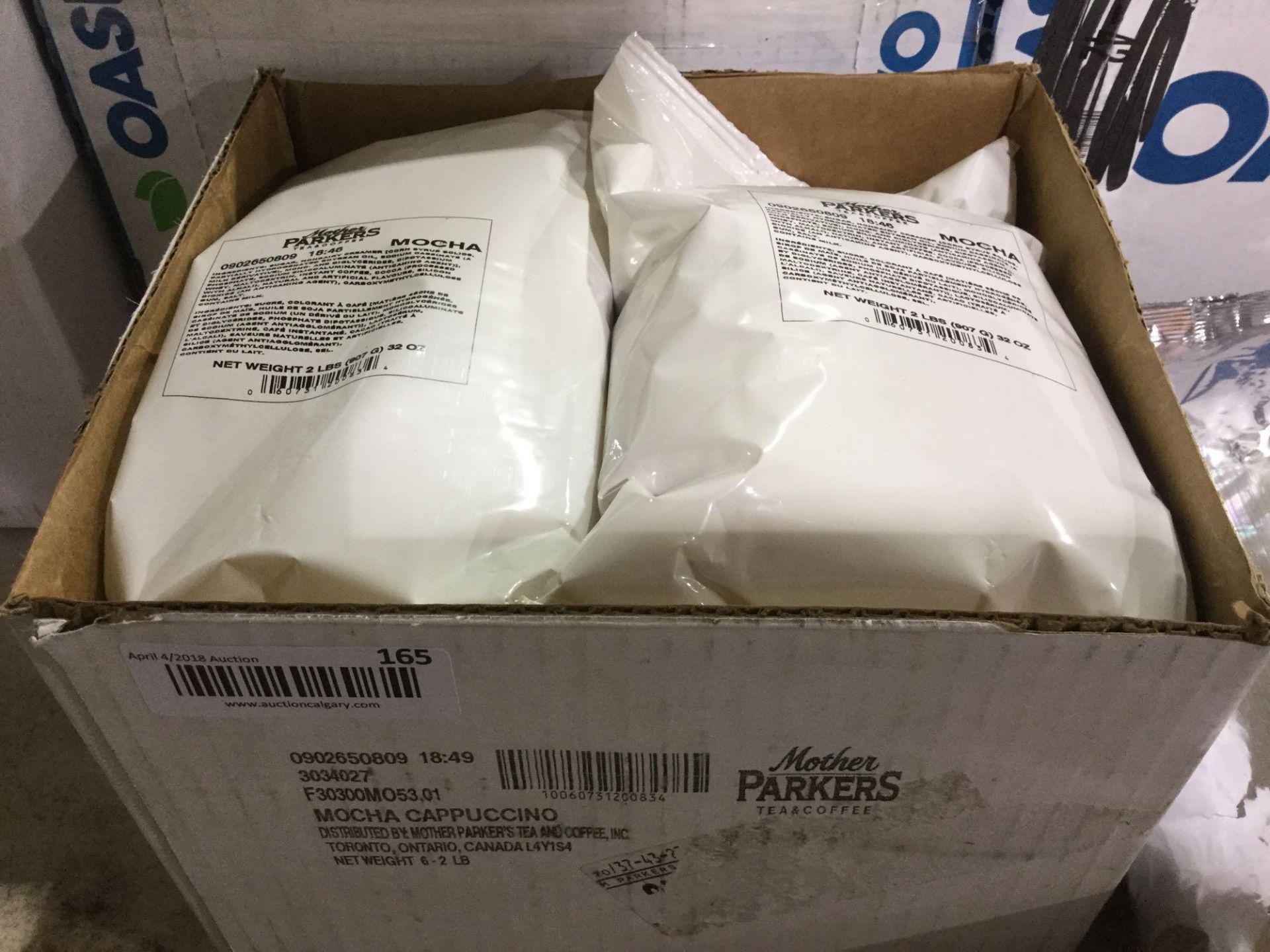 Case of 6 x 2 lb bags Mocha Cappuccino Powder mix