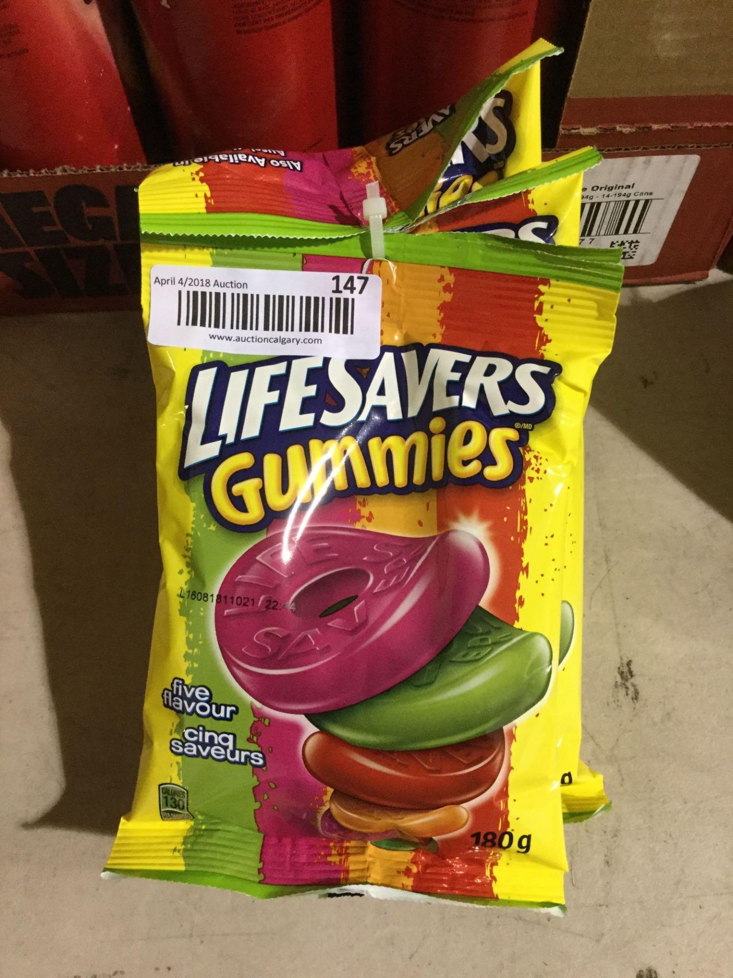Lot of 4 x 180 g Life Savers Gummies Candy