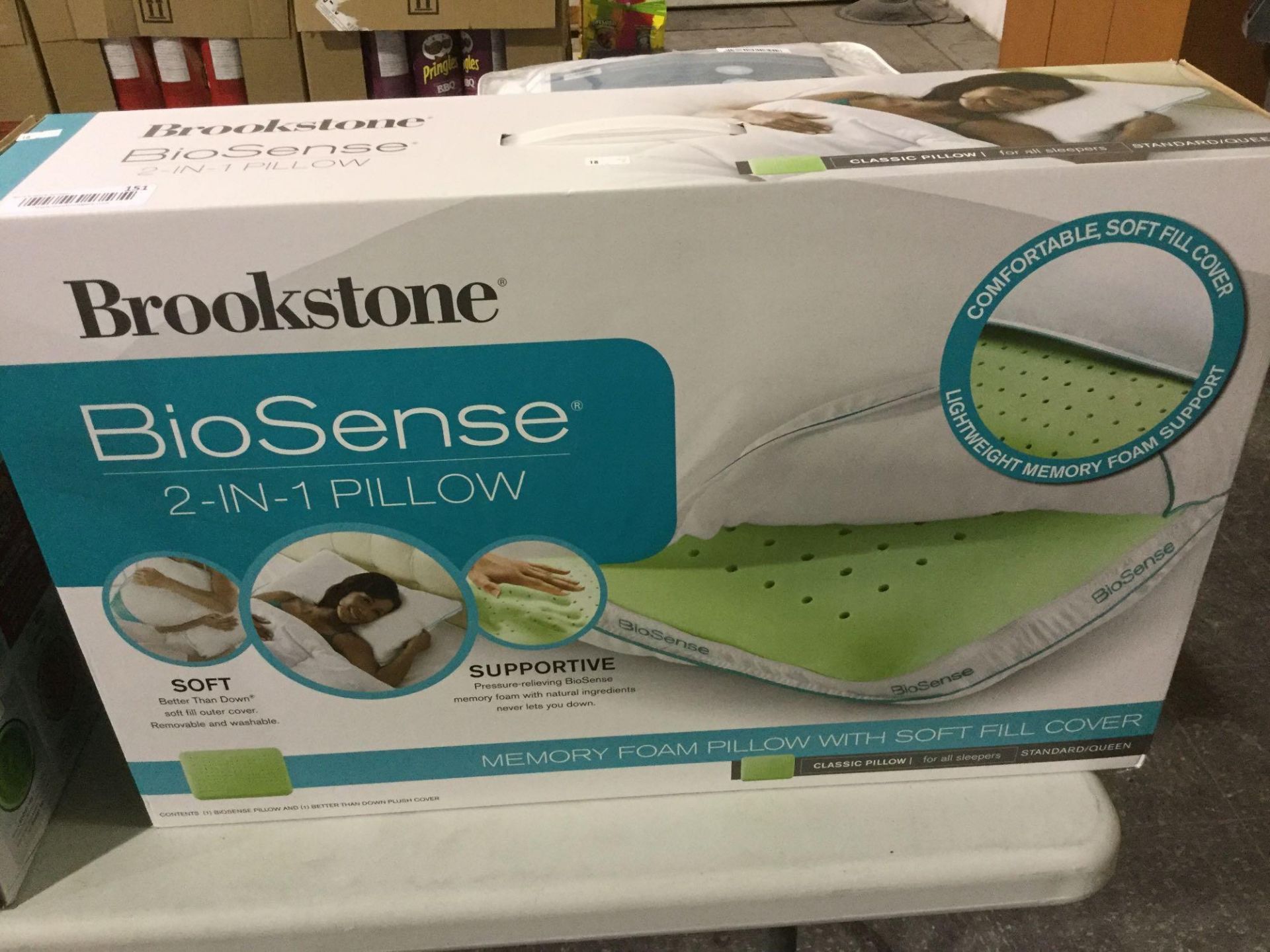 Brookstone - Bio Sense 2 in 1 PIllow