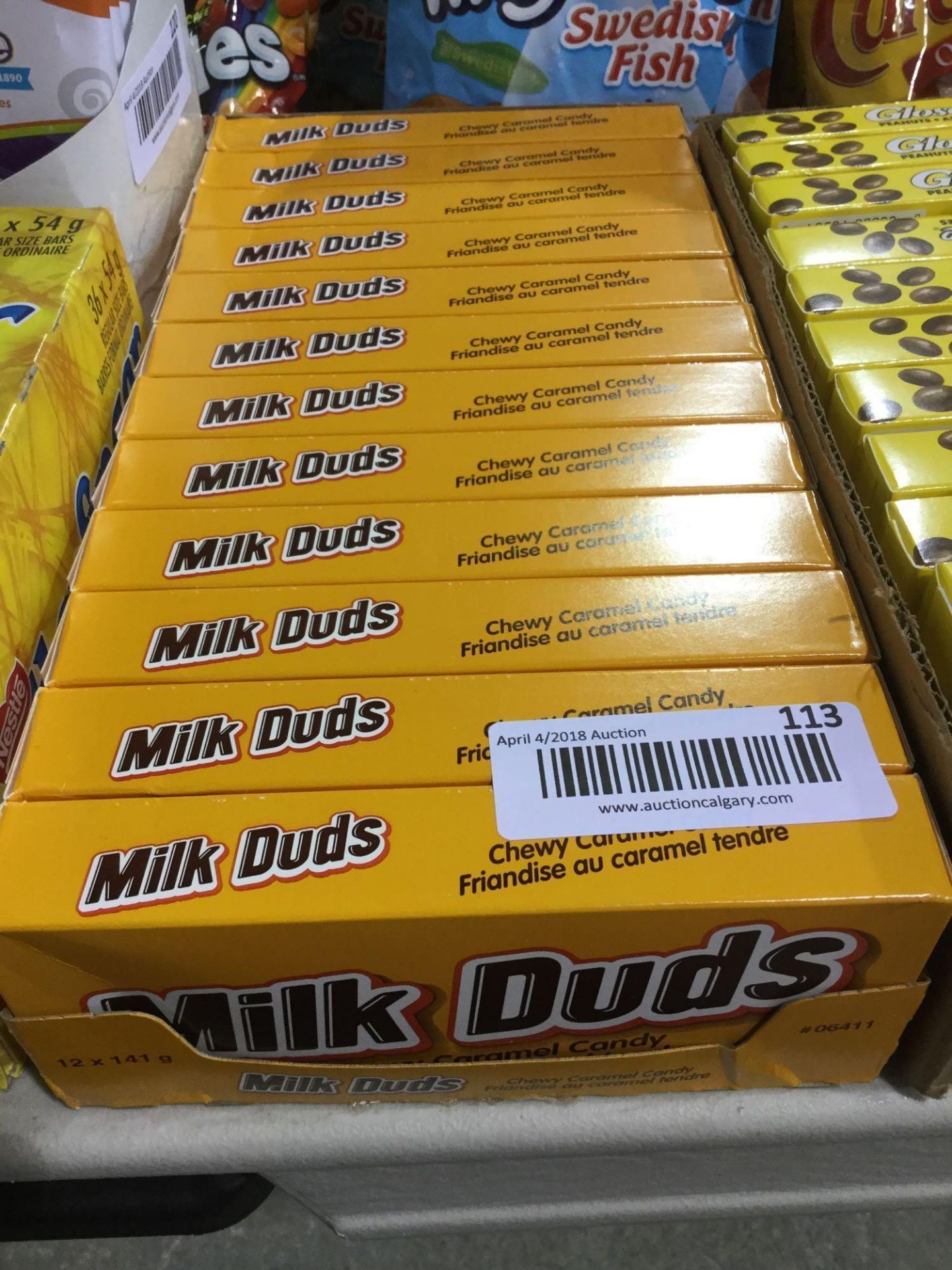 Case of 12 x 141 g Milk Duds - Chewy Caramel candy