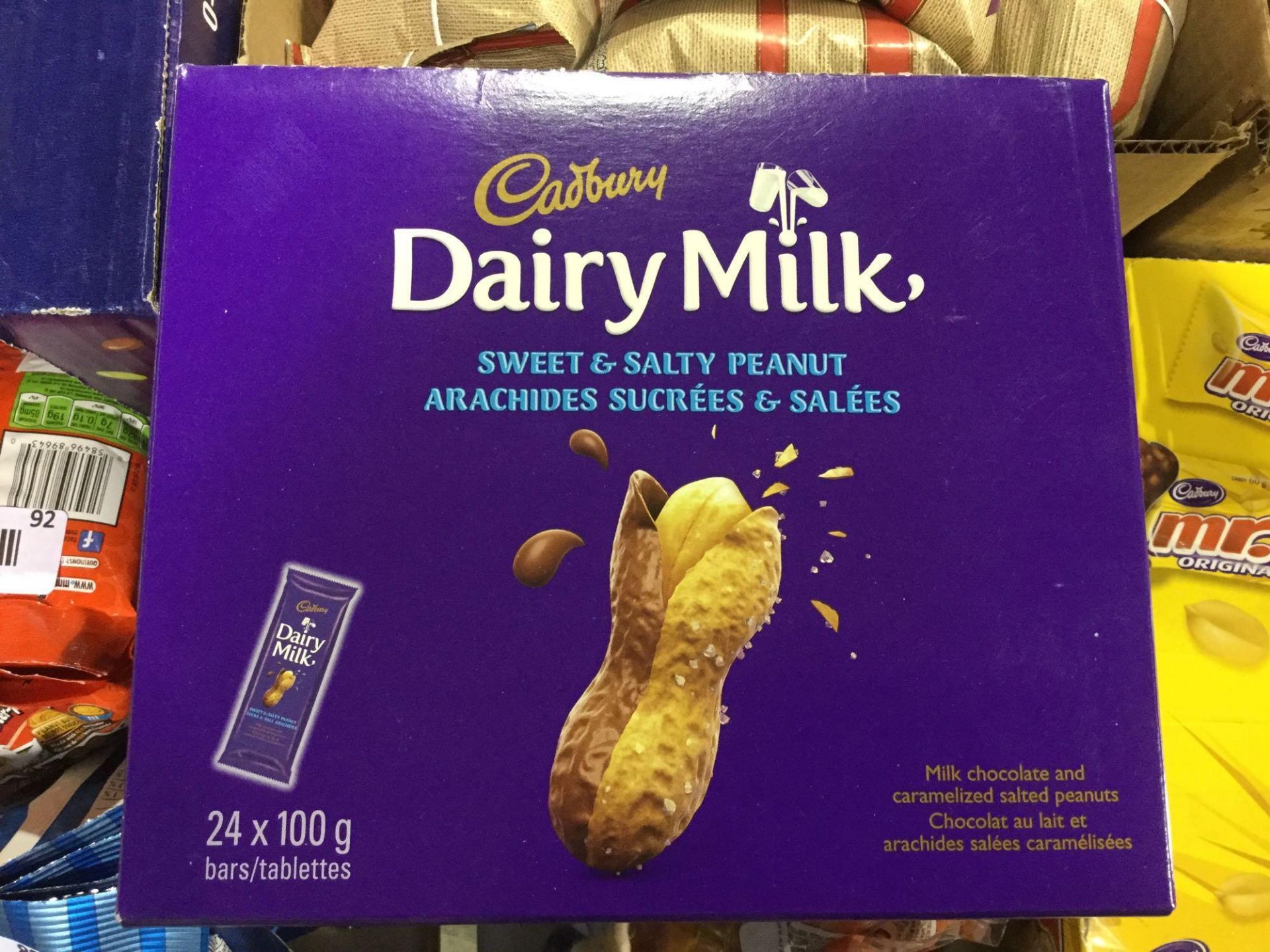 Case of 24 x 100 g Dairy Milk - Sweet and Salty Peanut Bars