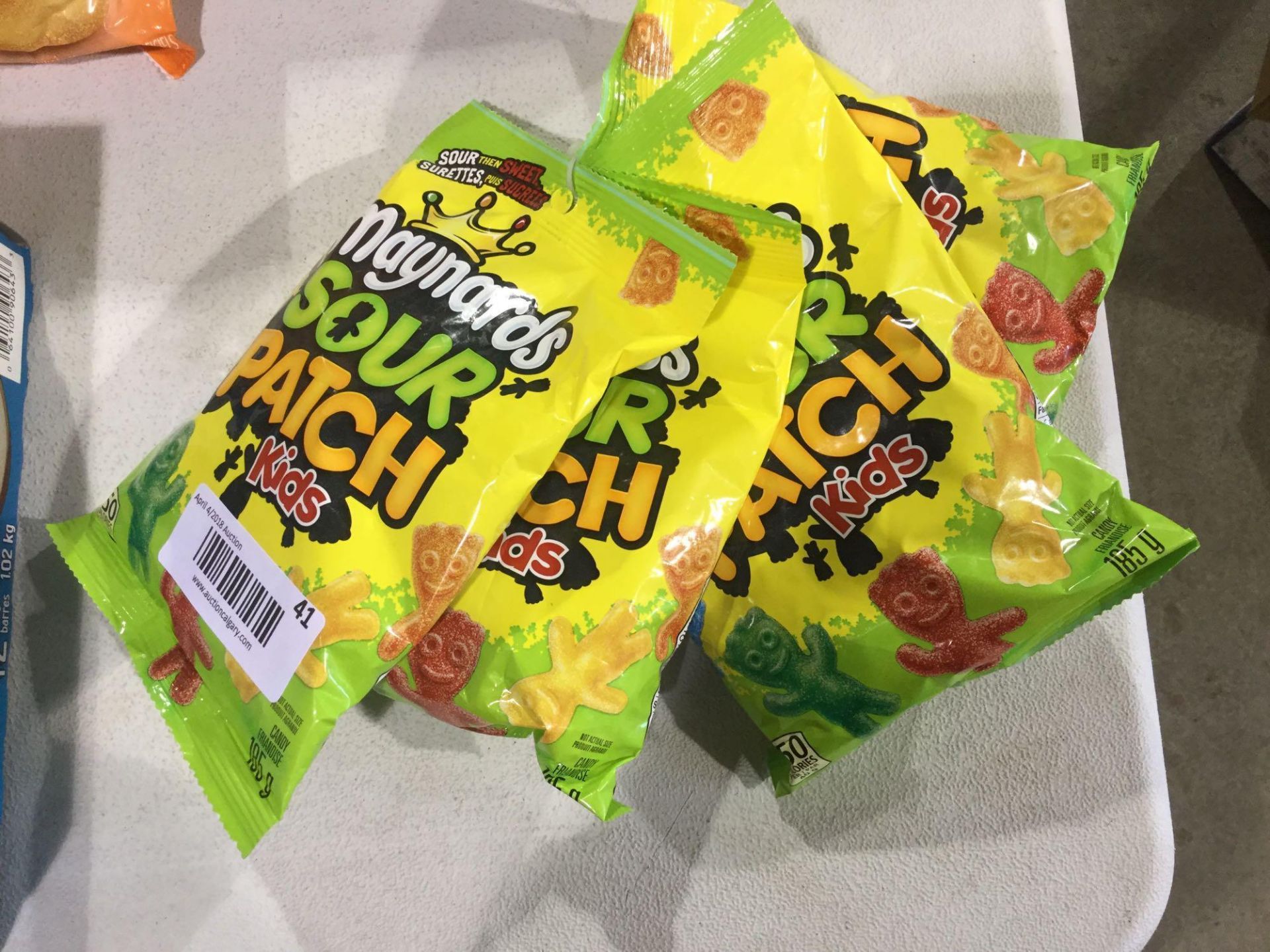 Lot of 4 x 185 g Maynards Sour Patch Kids Candy