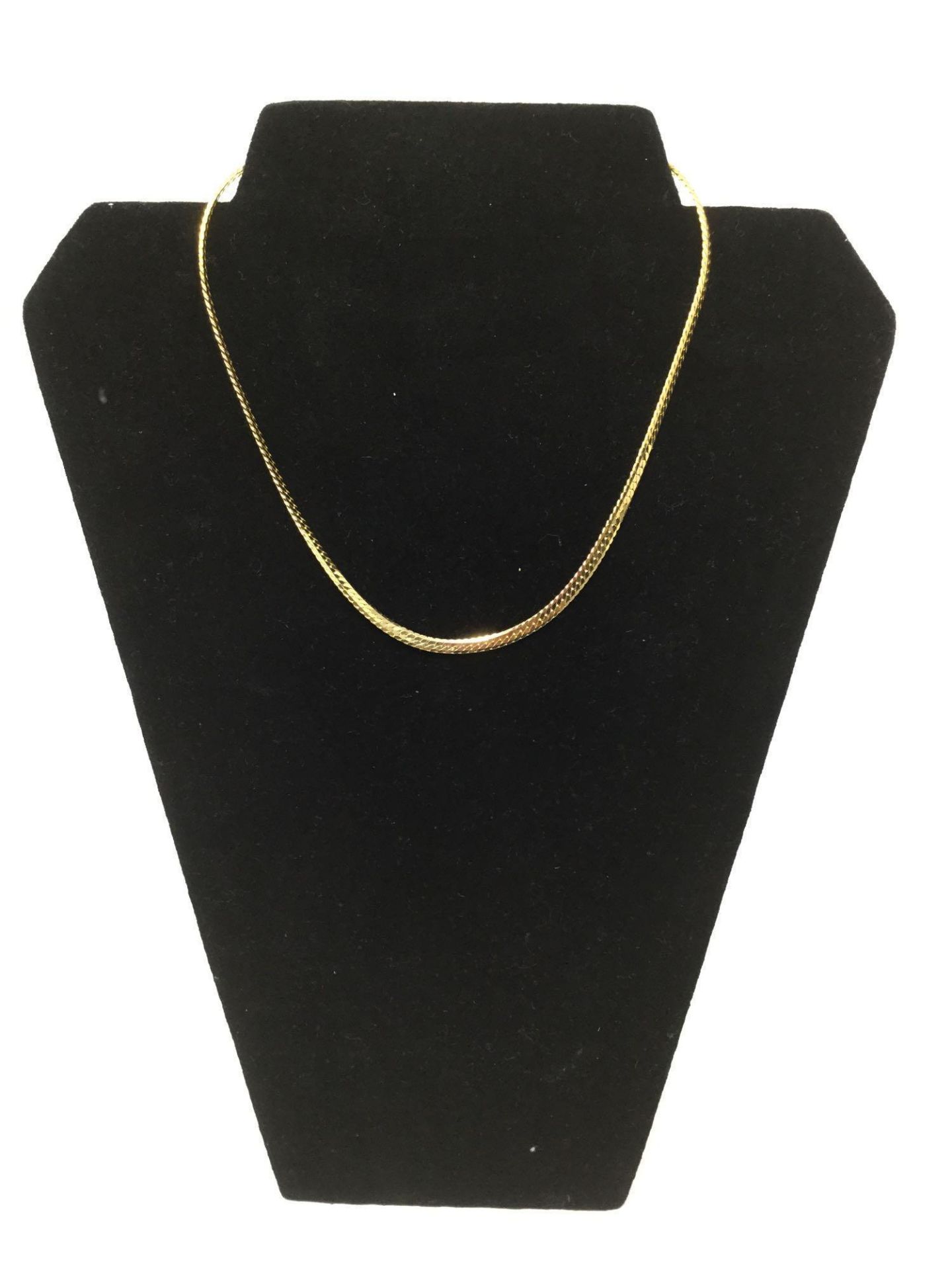 14kt Herringbone Necklace