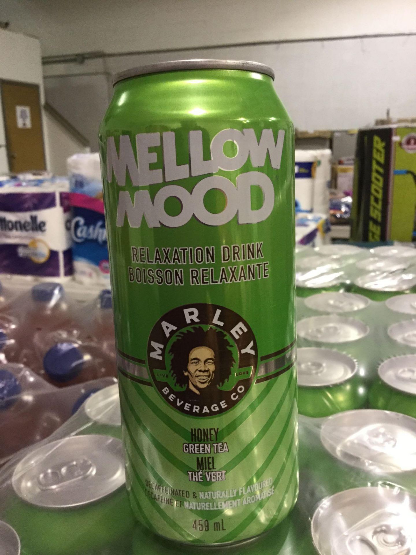 Case of 12 x 459 mL Mellow Mood Relaxation Drink - Marley Beverage Co. - Honey Green Tea - Image 2 of 2