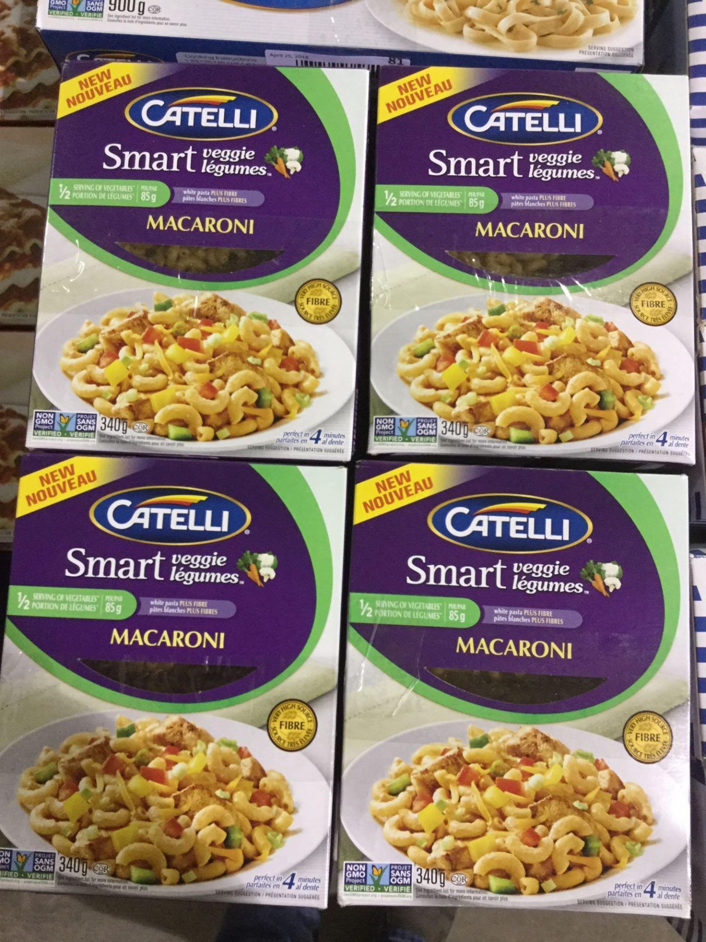 Lot of 4 x 340 g Catelli Smart Veggie Macaroni