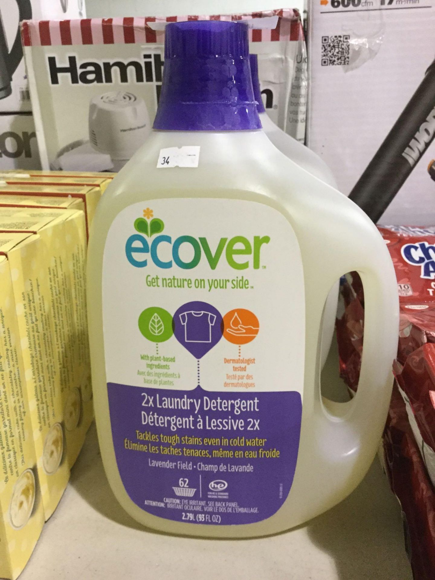 2.79 L Ecover 2x Laundry Detergent - Lavender Field