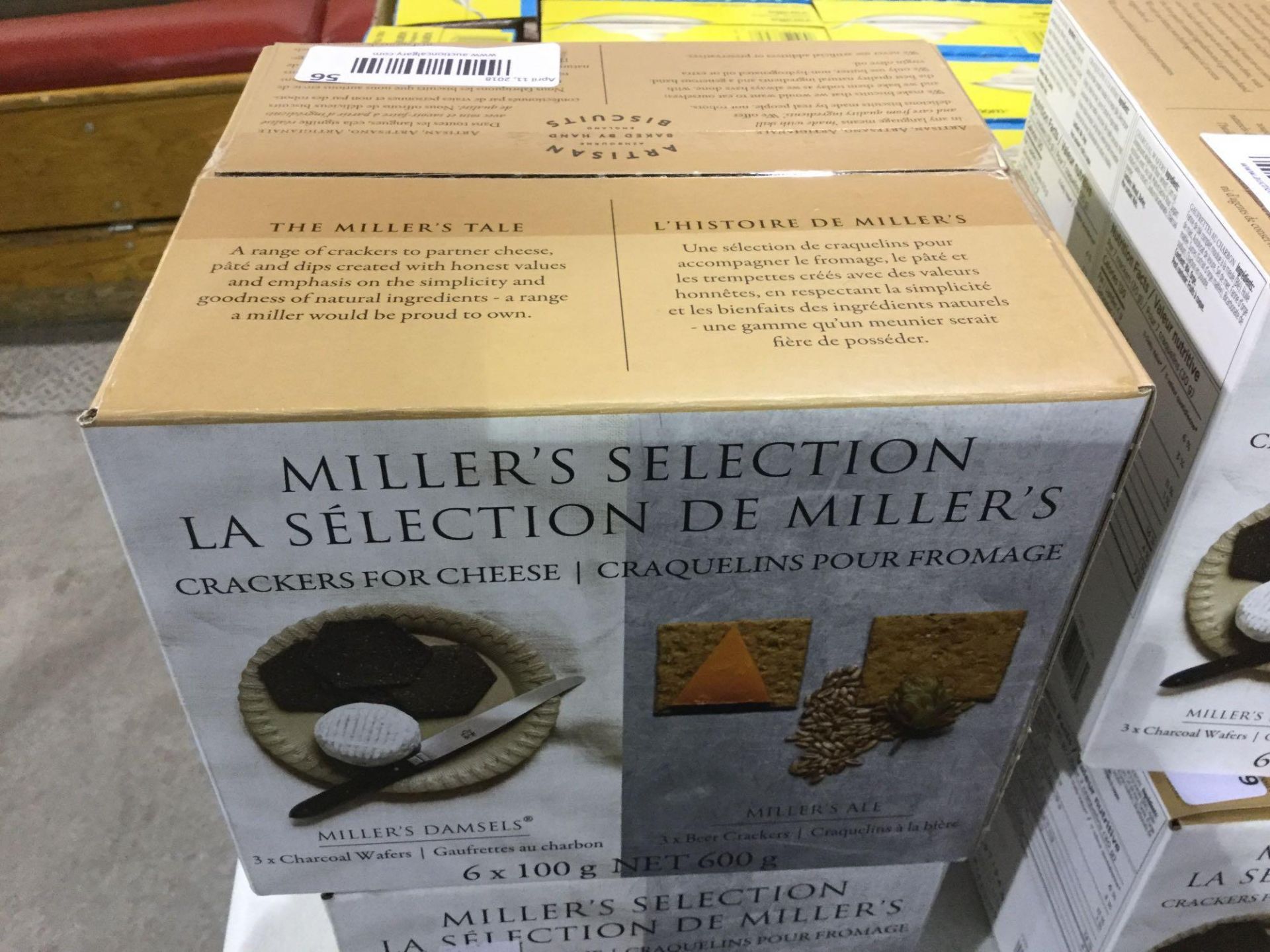 Case of 6 x 100 g Miller's Selected Crackers