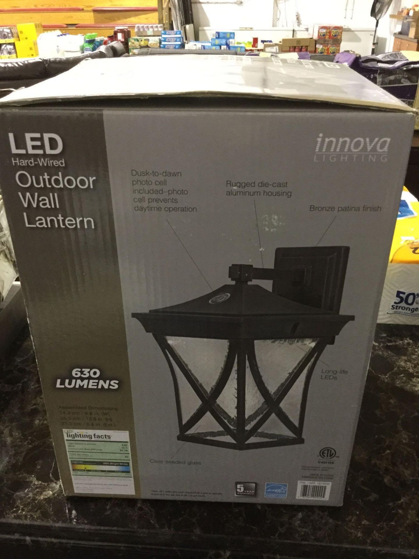Innova Lighting LED Hard-Wired Outdoor Wall Lantern