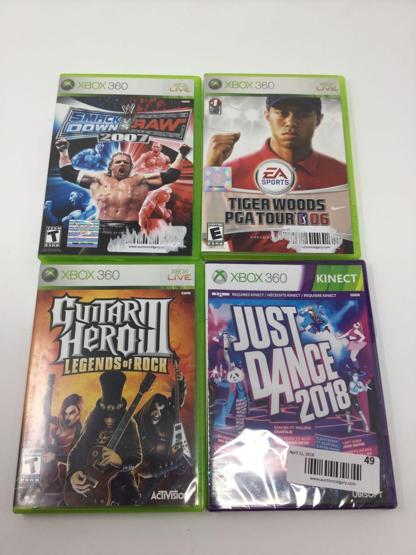 Lot of 4 XBOX 360 Games