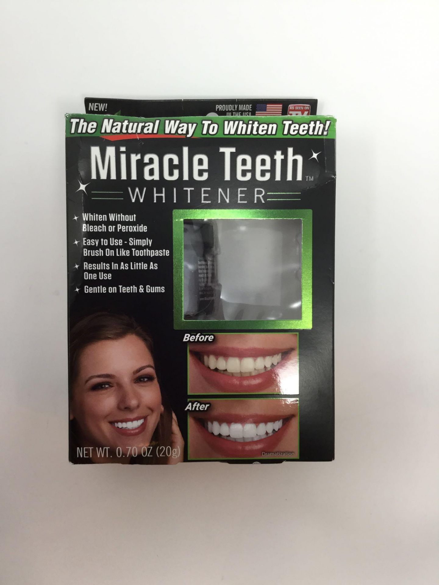 Miracle Teeth Whitener - Package has been opened