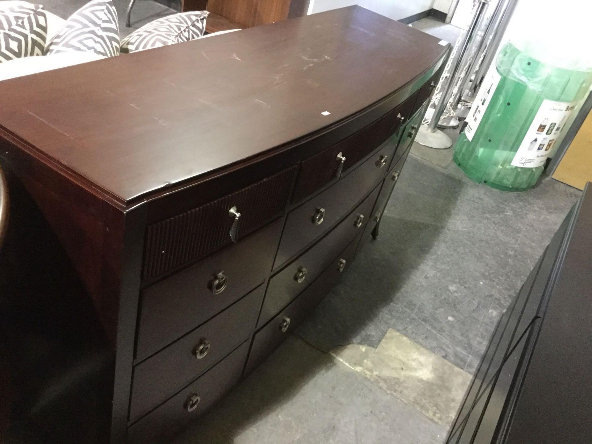 12 Drawer Bedroom Dresser - Dark Brown Stain - Image 3 of 3