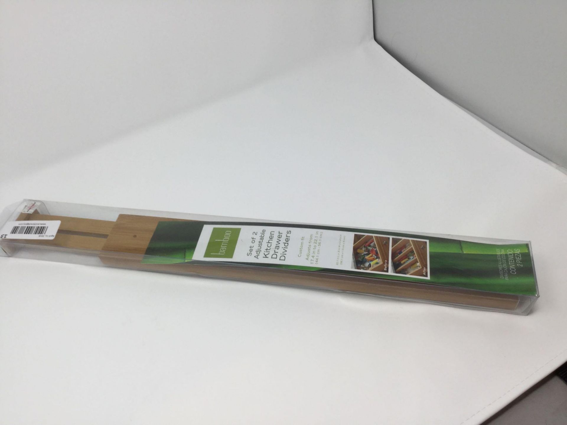 Bamboo Adjustable Kitchen Drawer Divider- only one in package