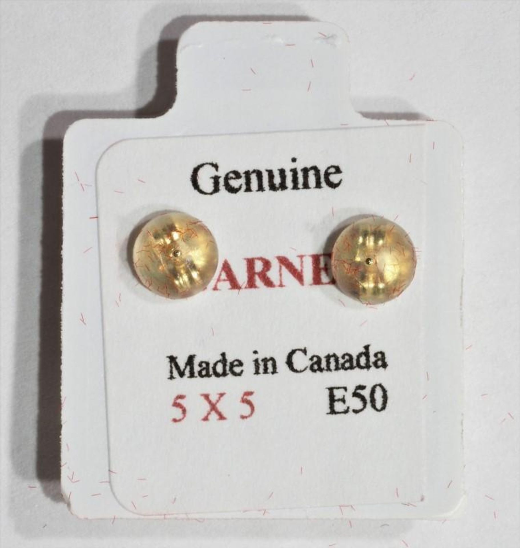10K Gold Heart Shaped Garnet Earrings, Retail $240 (MS19 - 42) - Image 3 of 3