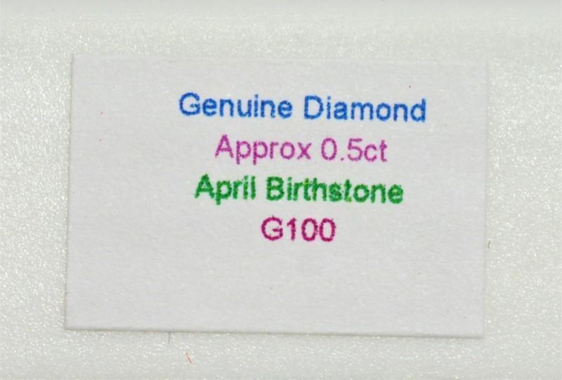 Genuine Loose Diamond(0.5ct)(April Birth Stone), Retail $300 (MS19 - 38) - Image 2 of 2
