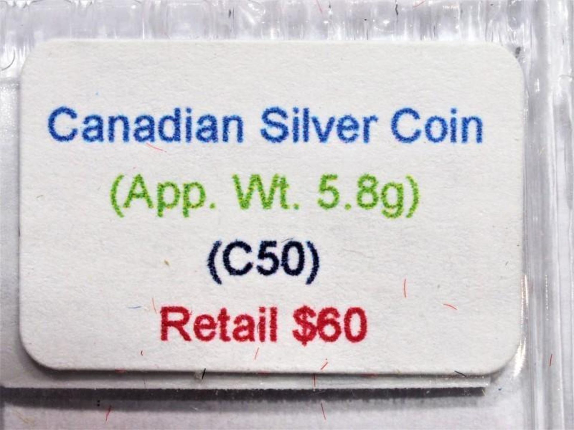 Silver Canadian Quarter, Retail $60 (MS19 - 44) - Image 3 of 3