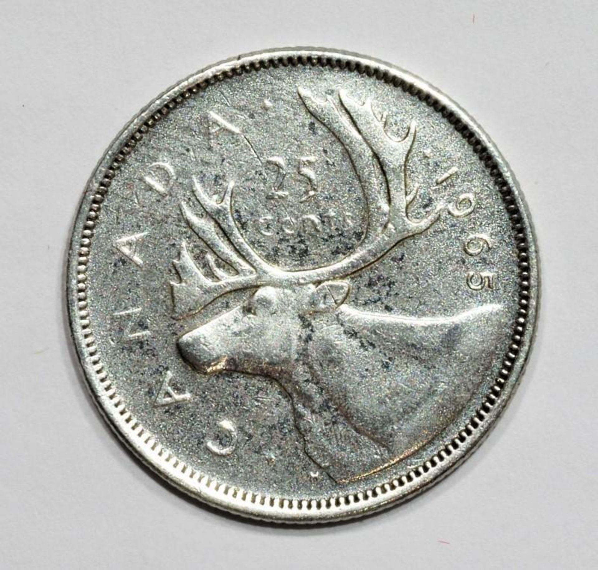 Silver Canadian Quarter, Retail $60 (MS19 - 44) - Image 2 of 3