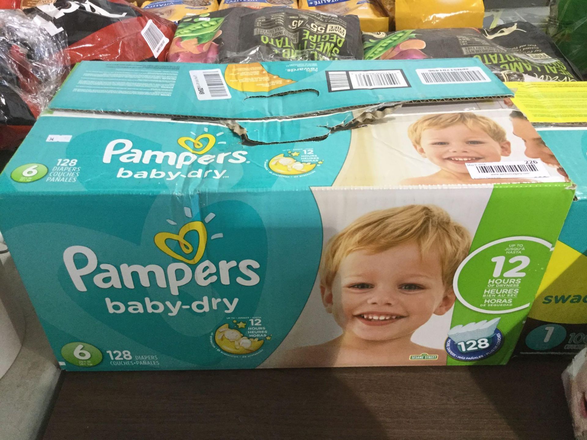 Pampers Baby-Dry 128 Diapers Size 6