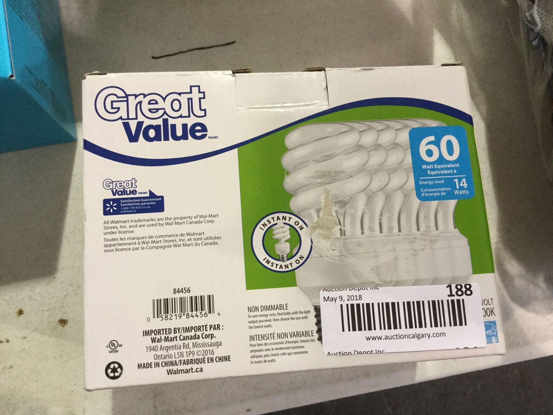 Great Value 6 Instant-On Bulbs