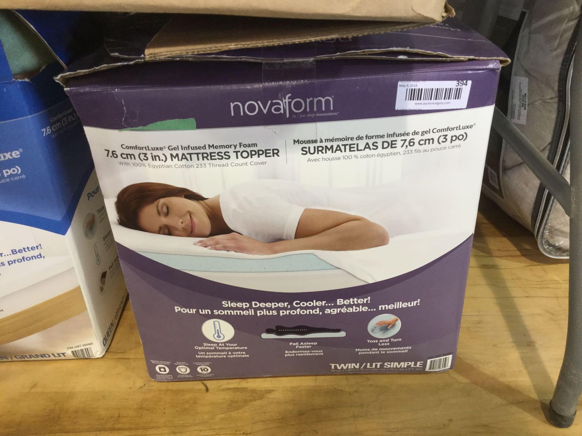 Nova form twin memory foam mattress topper