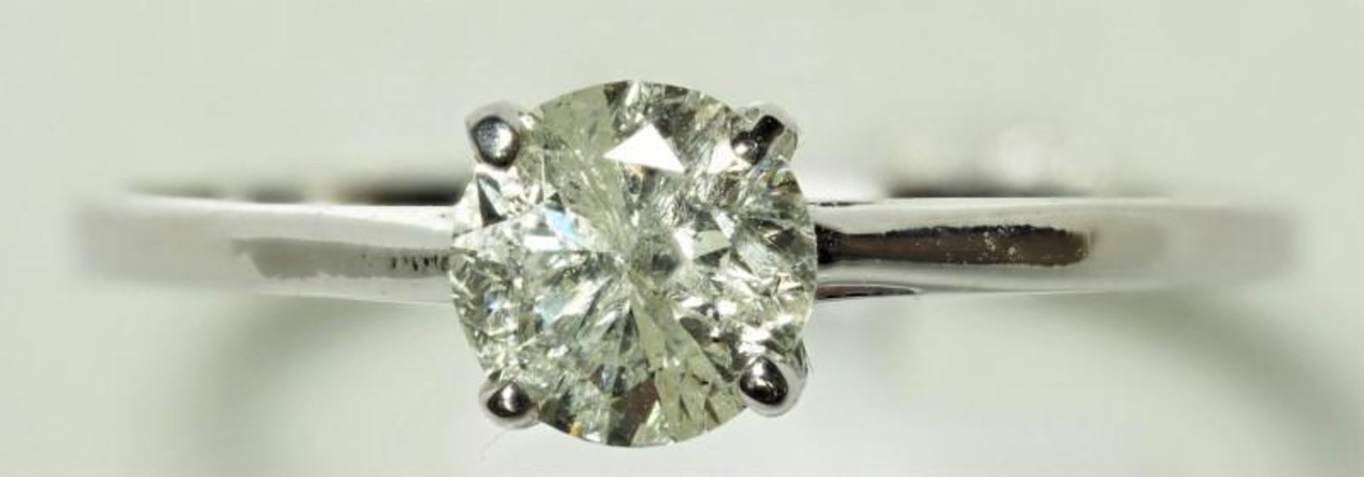 10K White Gold Diamond (0.57ct, April Birthstone) Solitaire Ring. Insurance Value $2589 (7-NT128) - Image 3 of 4