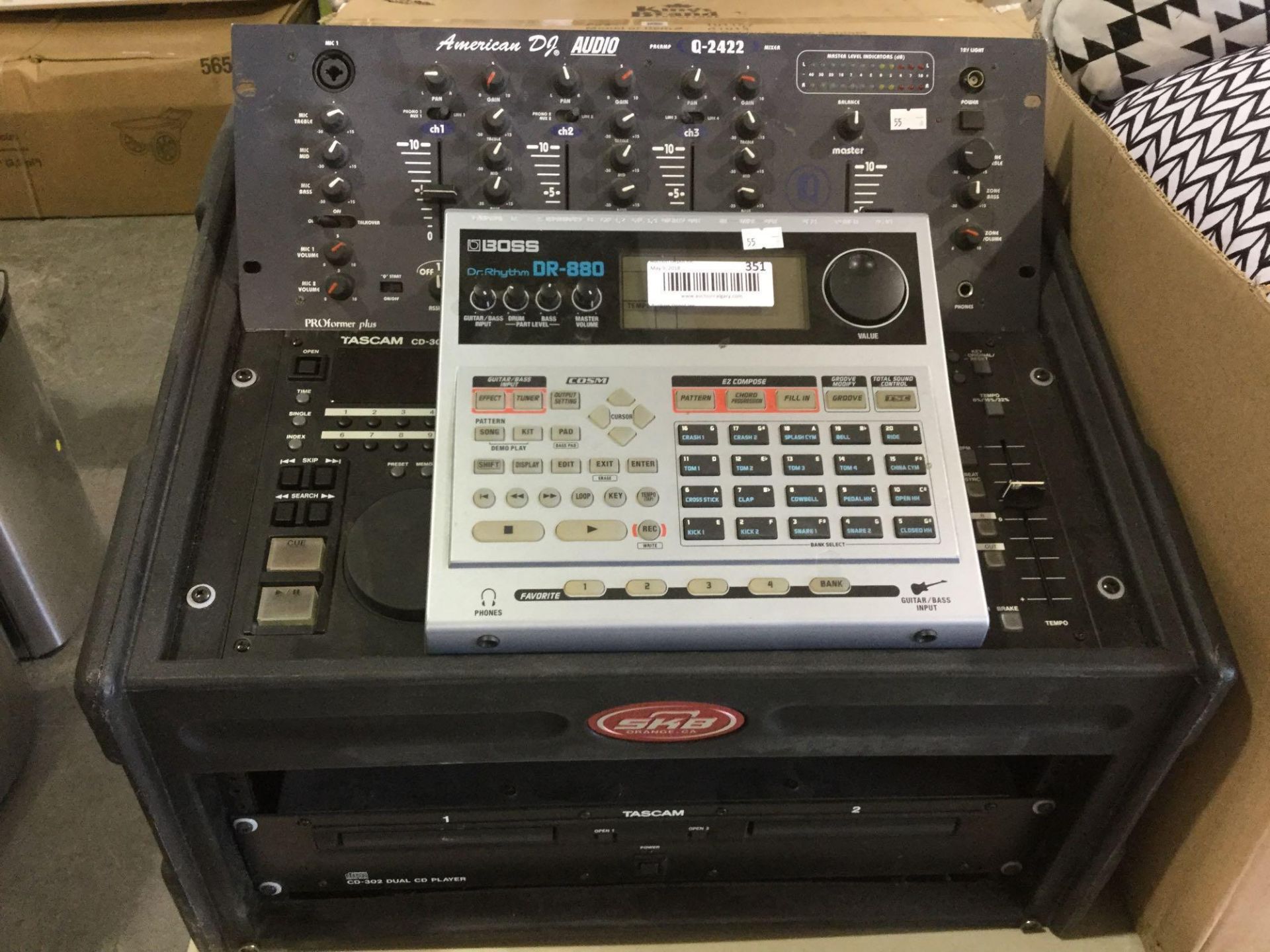 American DJ portable mixing station