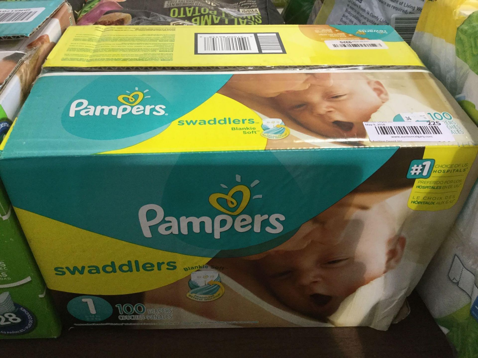 Pampers Swaddlers 100 Diapers Size 1