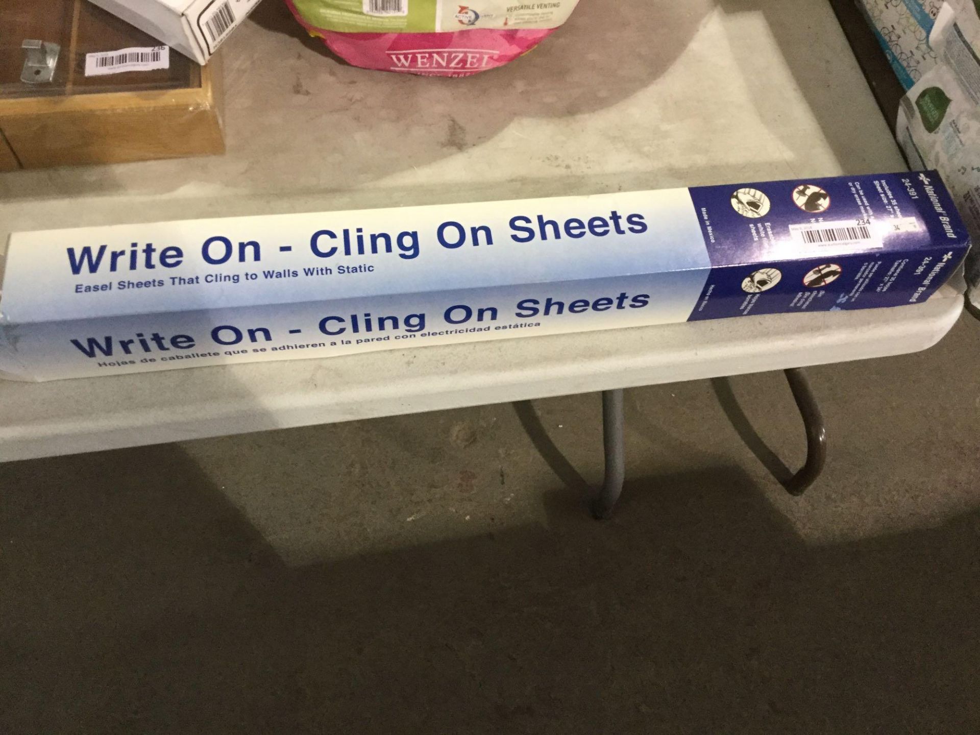 National Brand Write-On Cling-On Easel Sheets