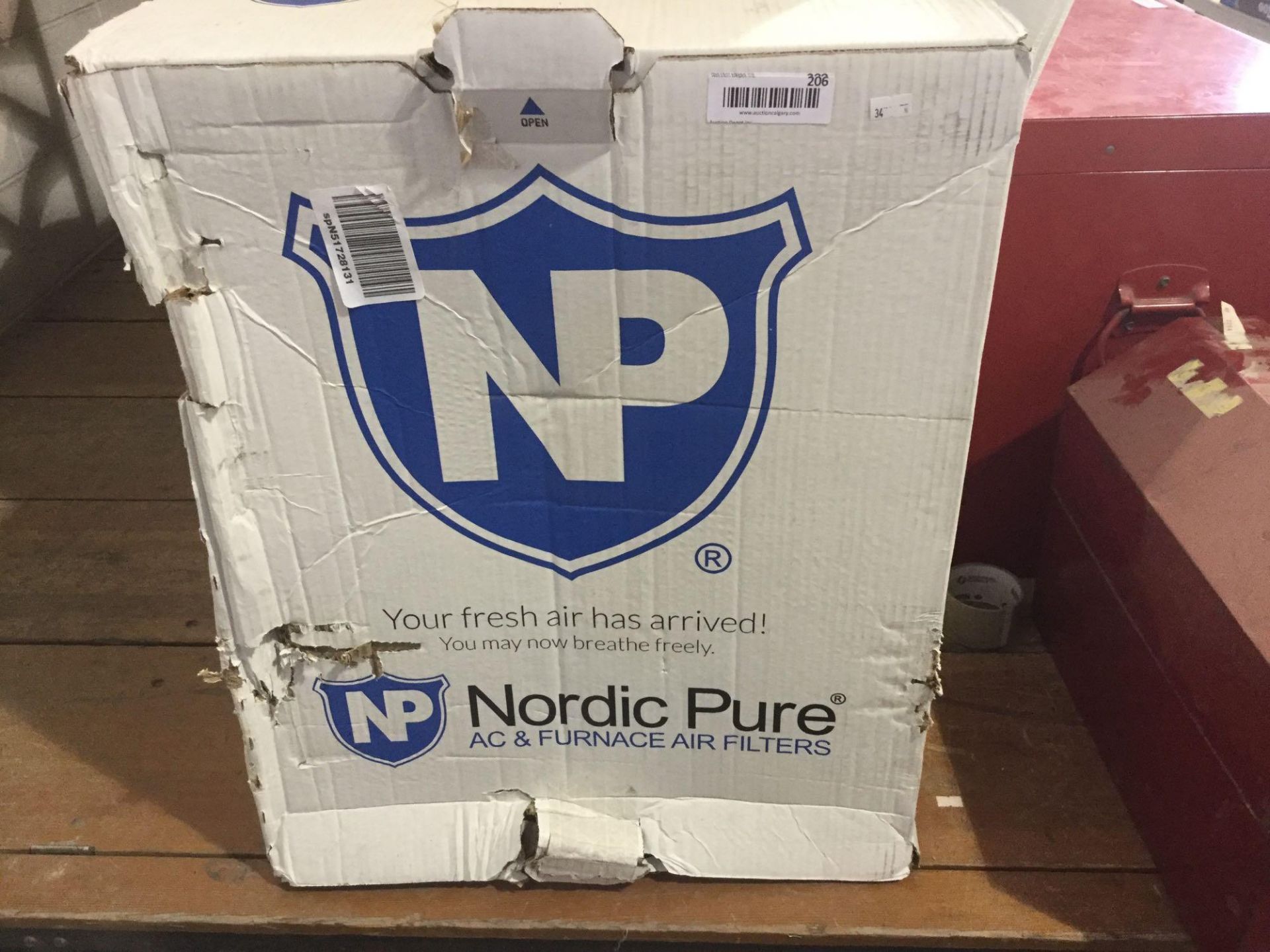Case of Nordic 16x25 furnace Filters