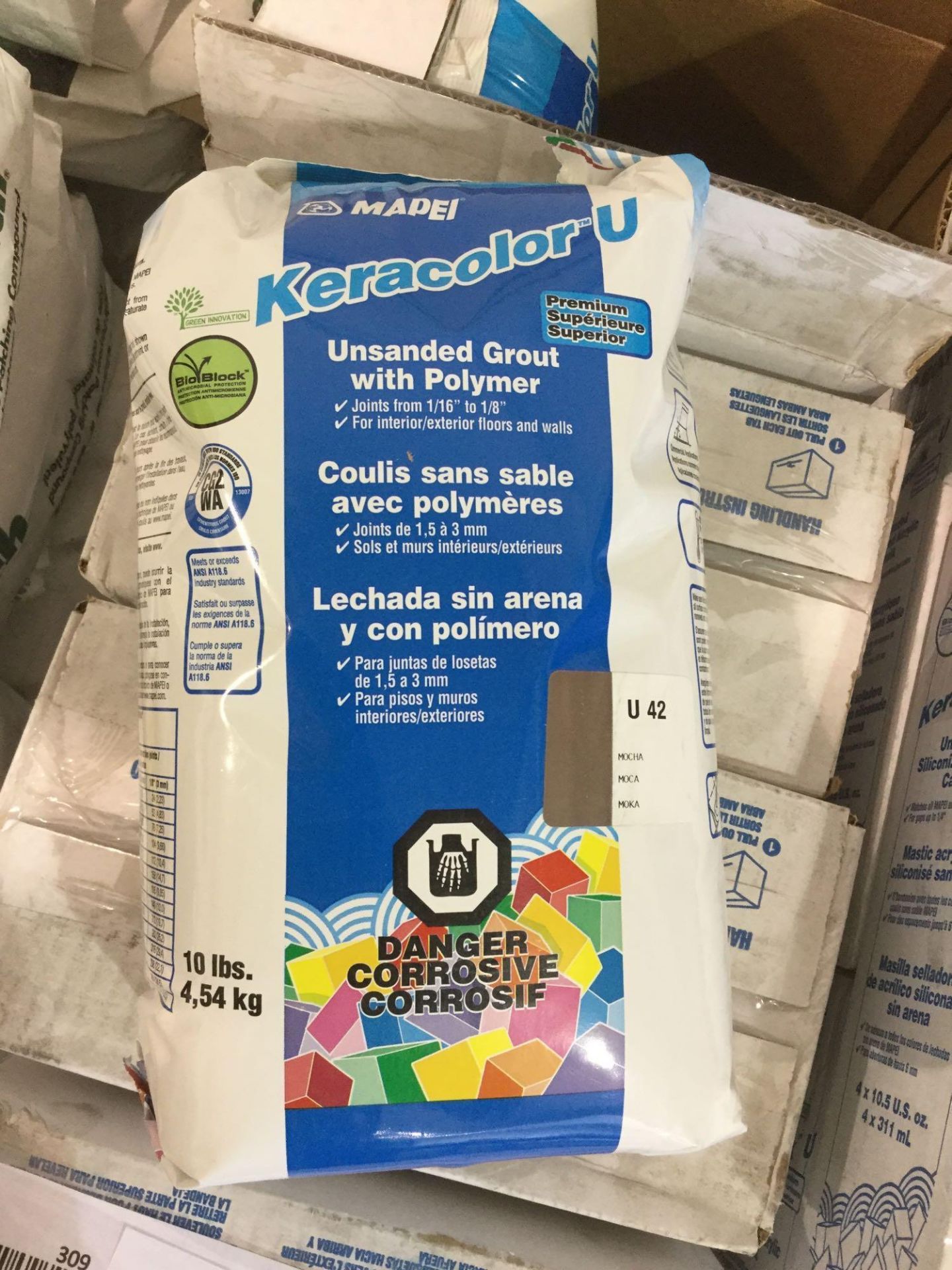 Bag of Mapei Keracolor Unsanded Grout 4.54KG