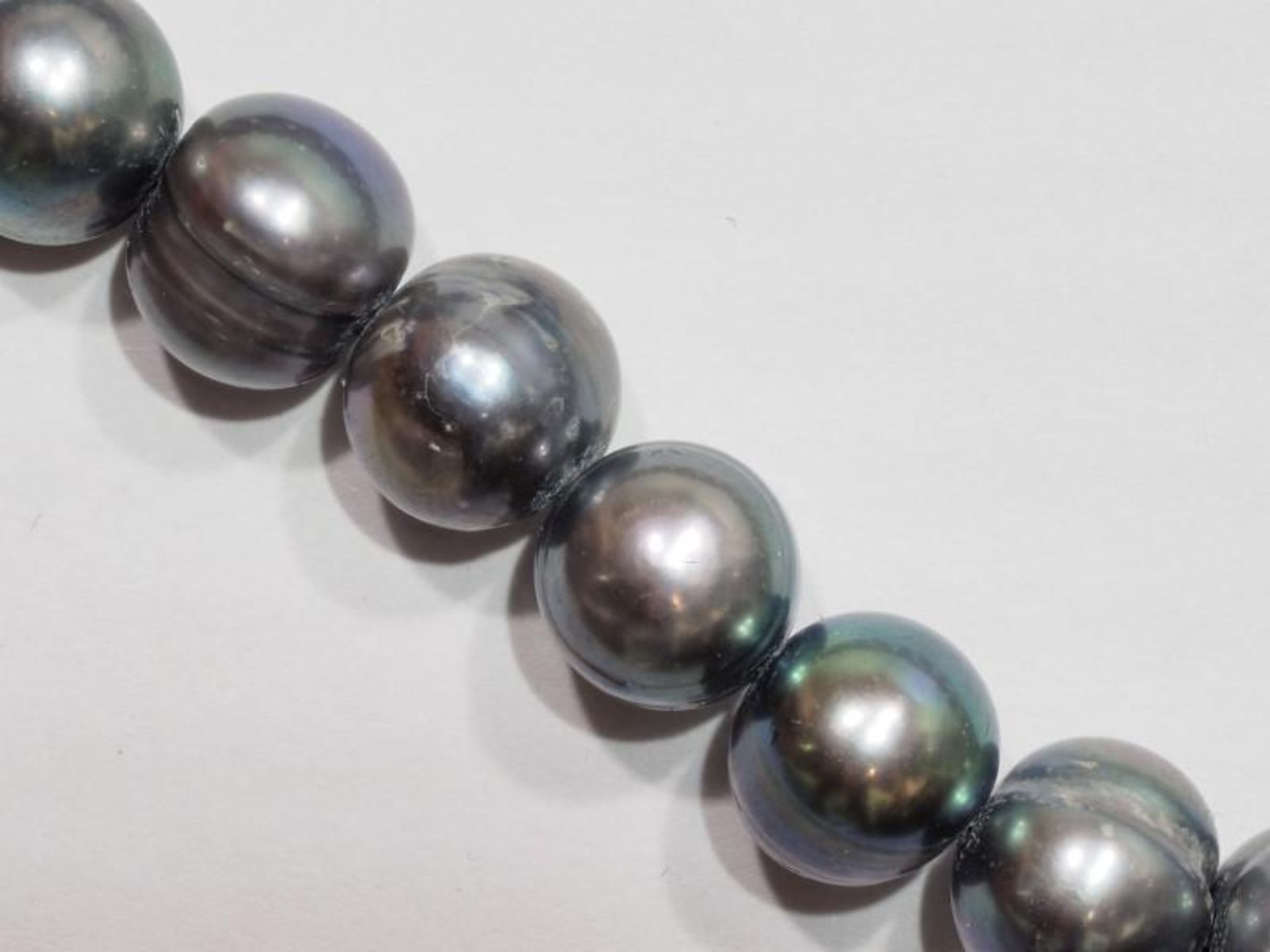 Fresh Water Peacock Pearl(June Birthstone) Flexible Bracelet, Retail $150 (MS19 - 23) - Image 2 of 3