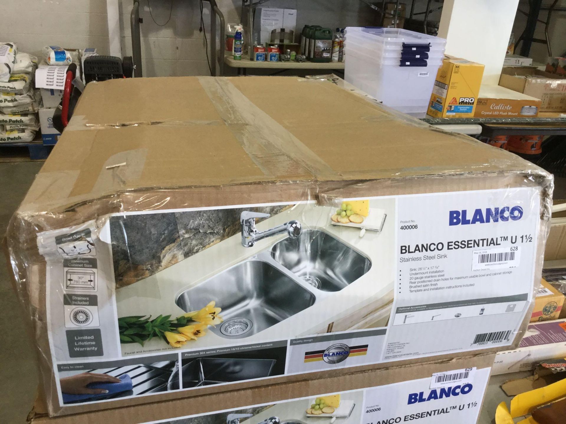 Blanco SS Double sink in box