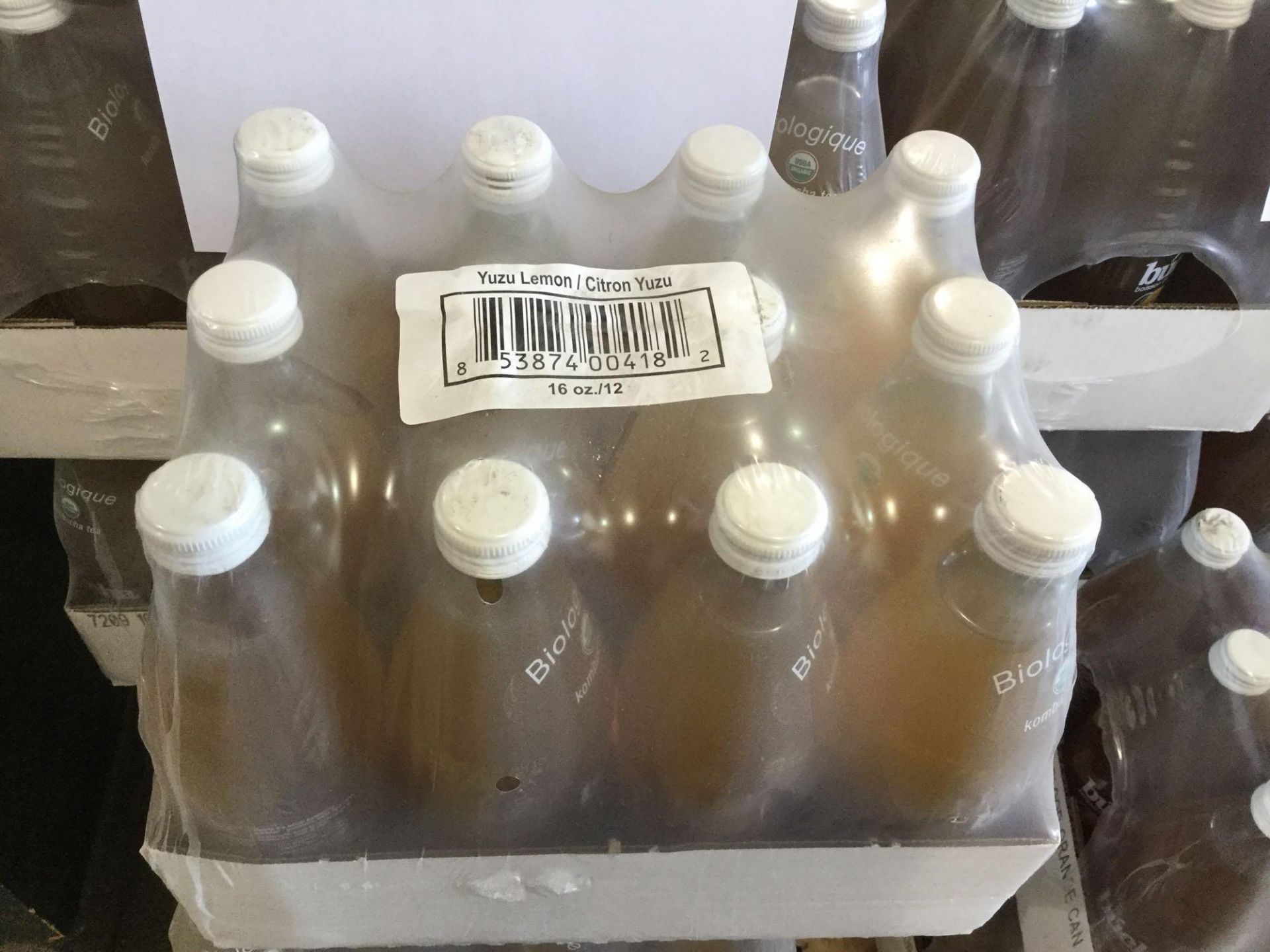 Biologique Kombucha Tea Yuzu Lemon (12 x 16oz)