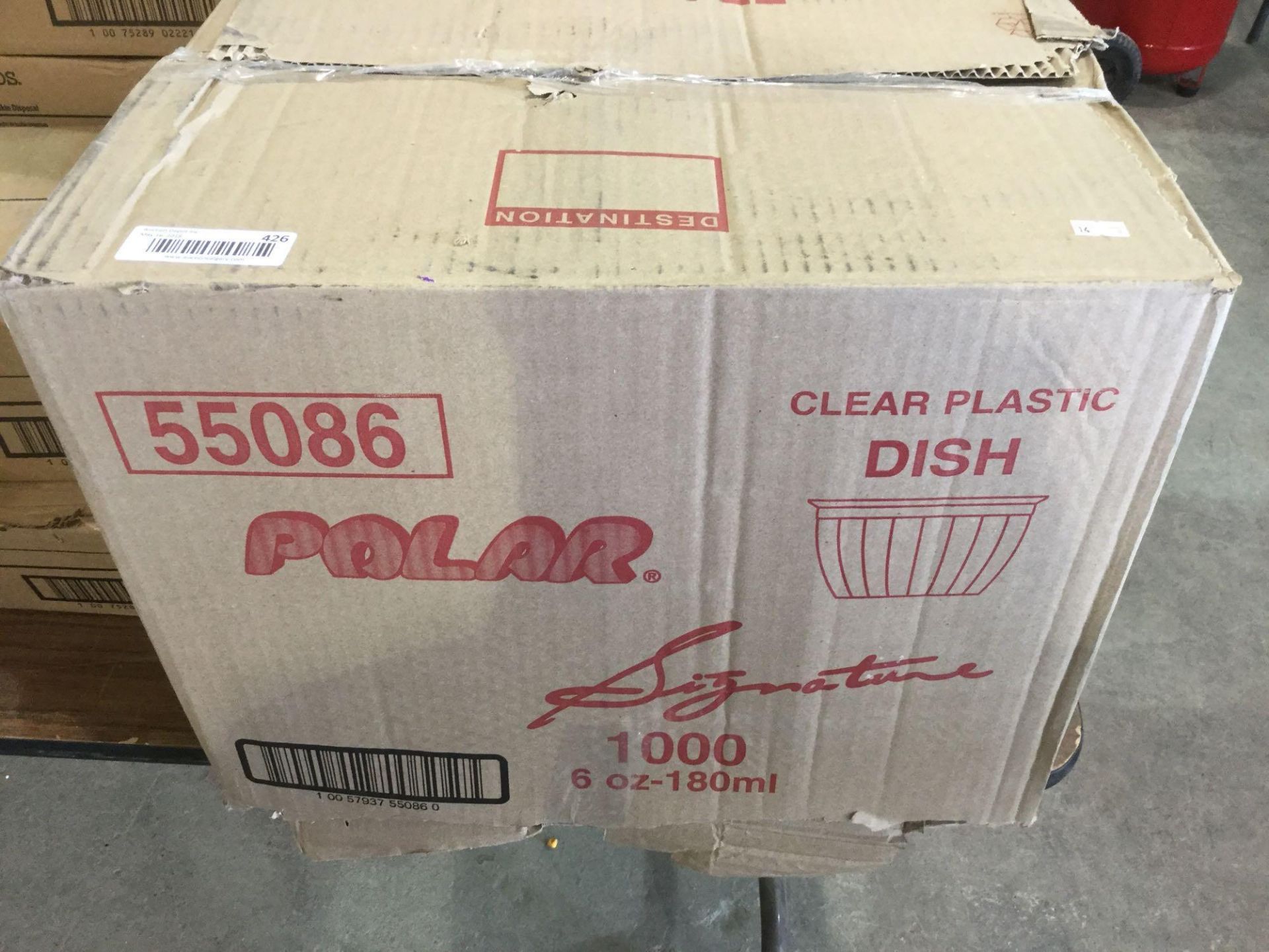 Case of Polar Clear Plastic Dish 6 oz (1000 Count)