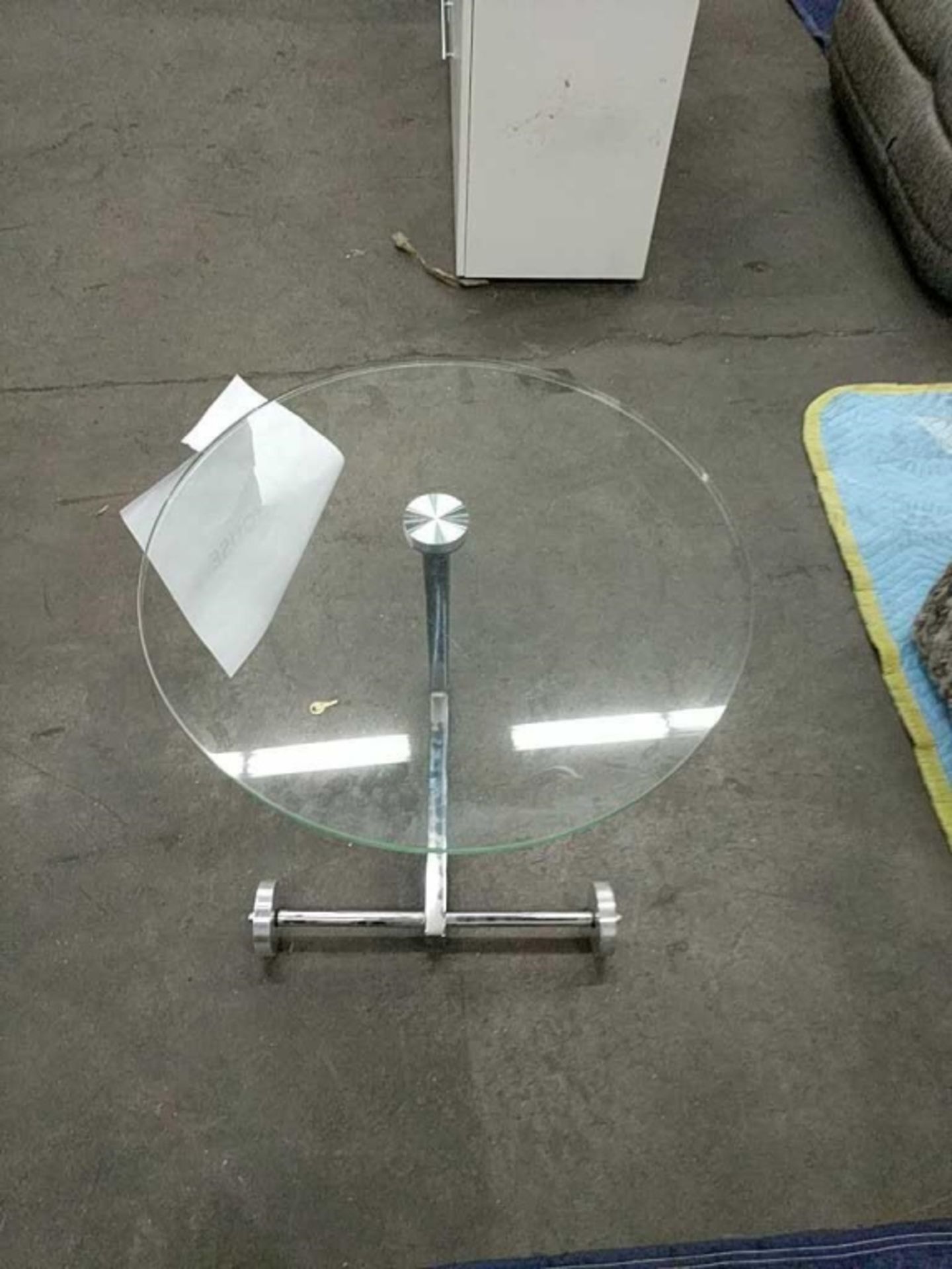 Glass Side Table - Round
