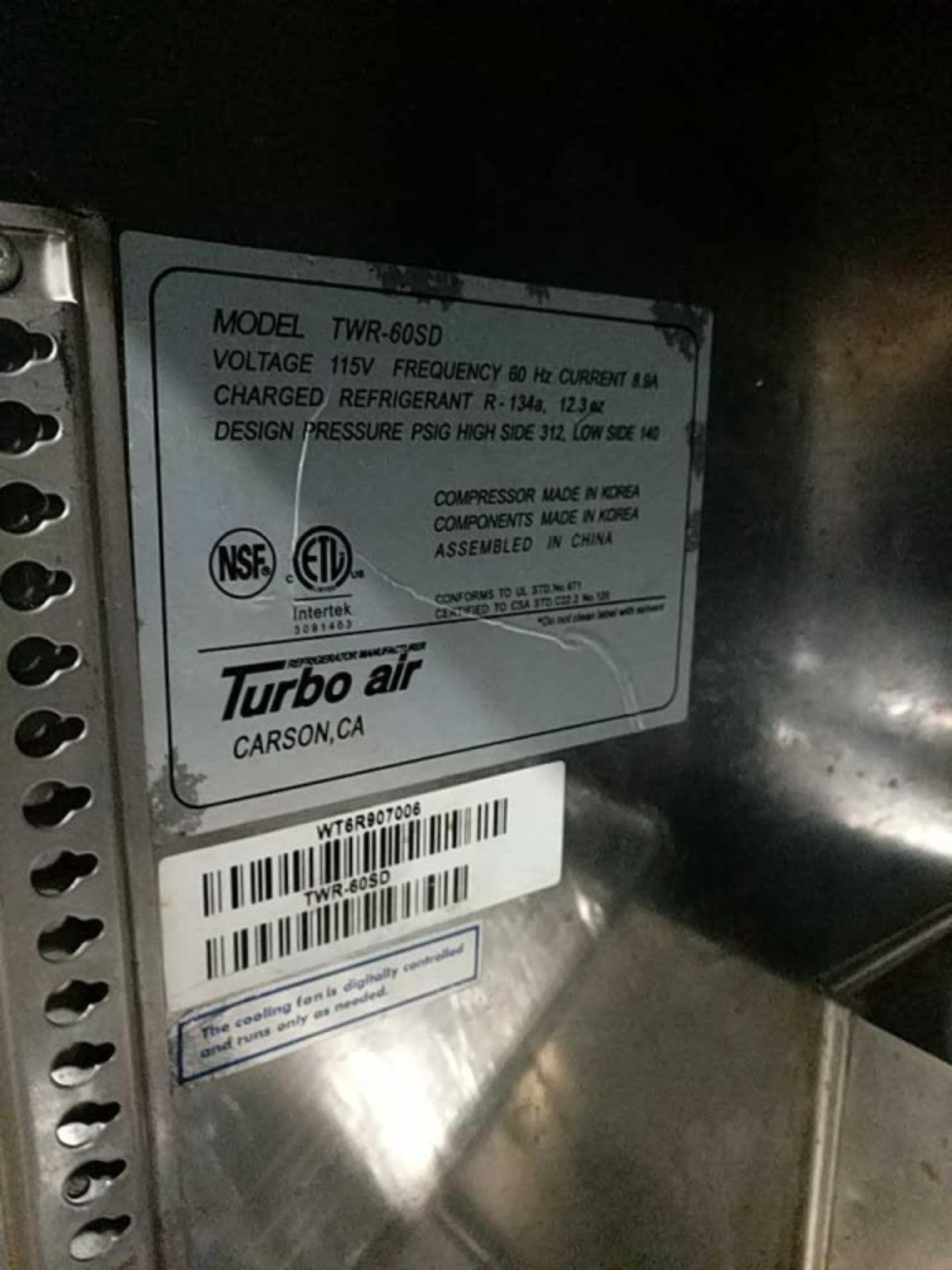 Turbo-air TWR-60SD Work Top Refrigerator