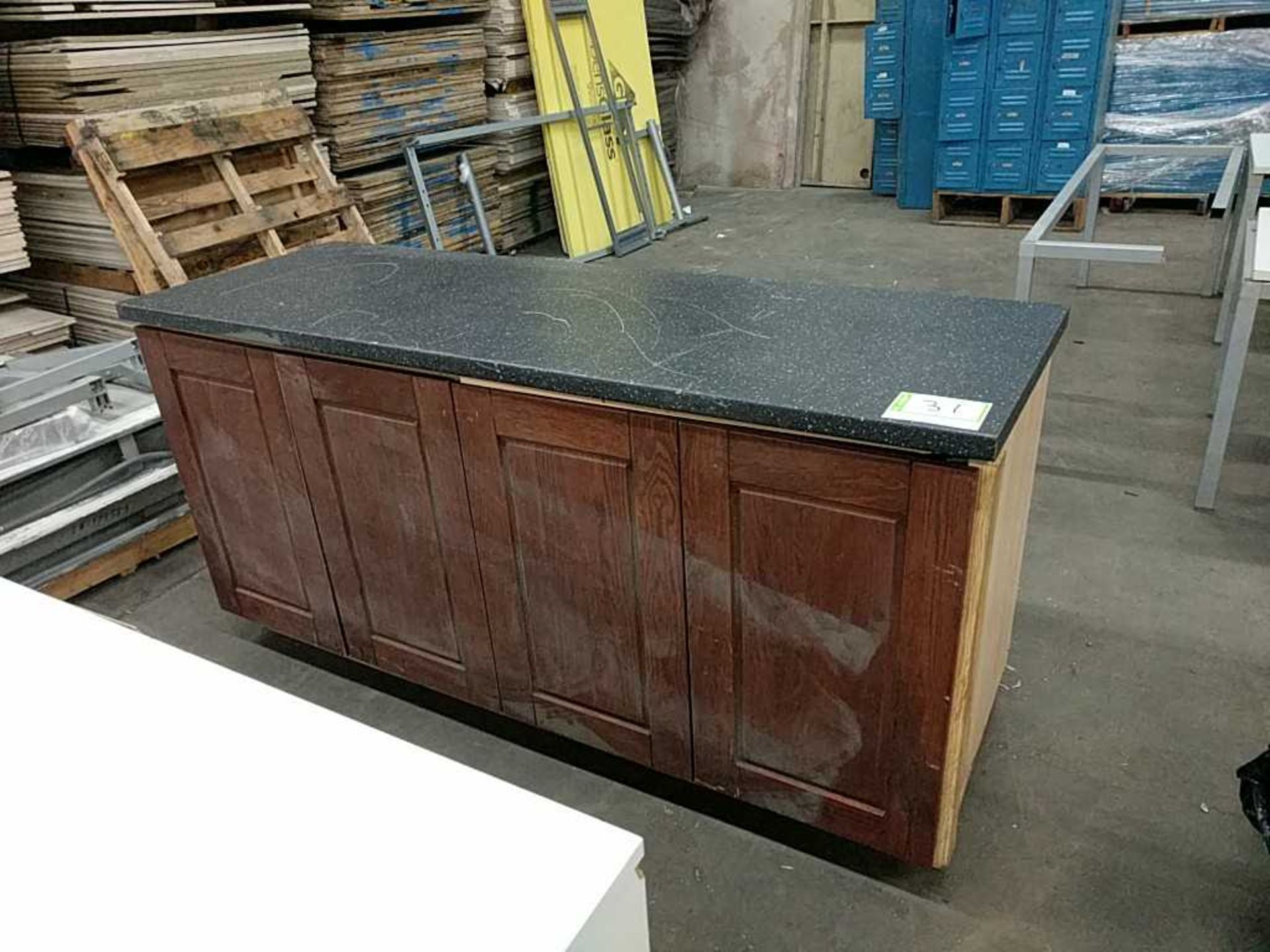 Wood Cabinet with Formica Top