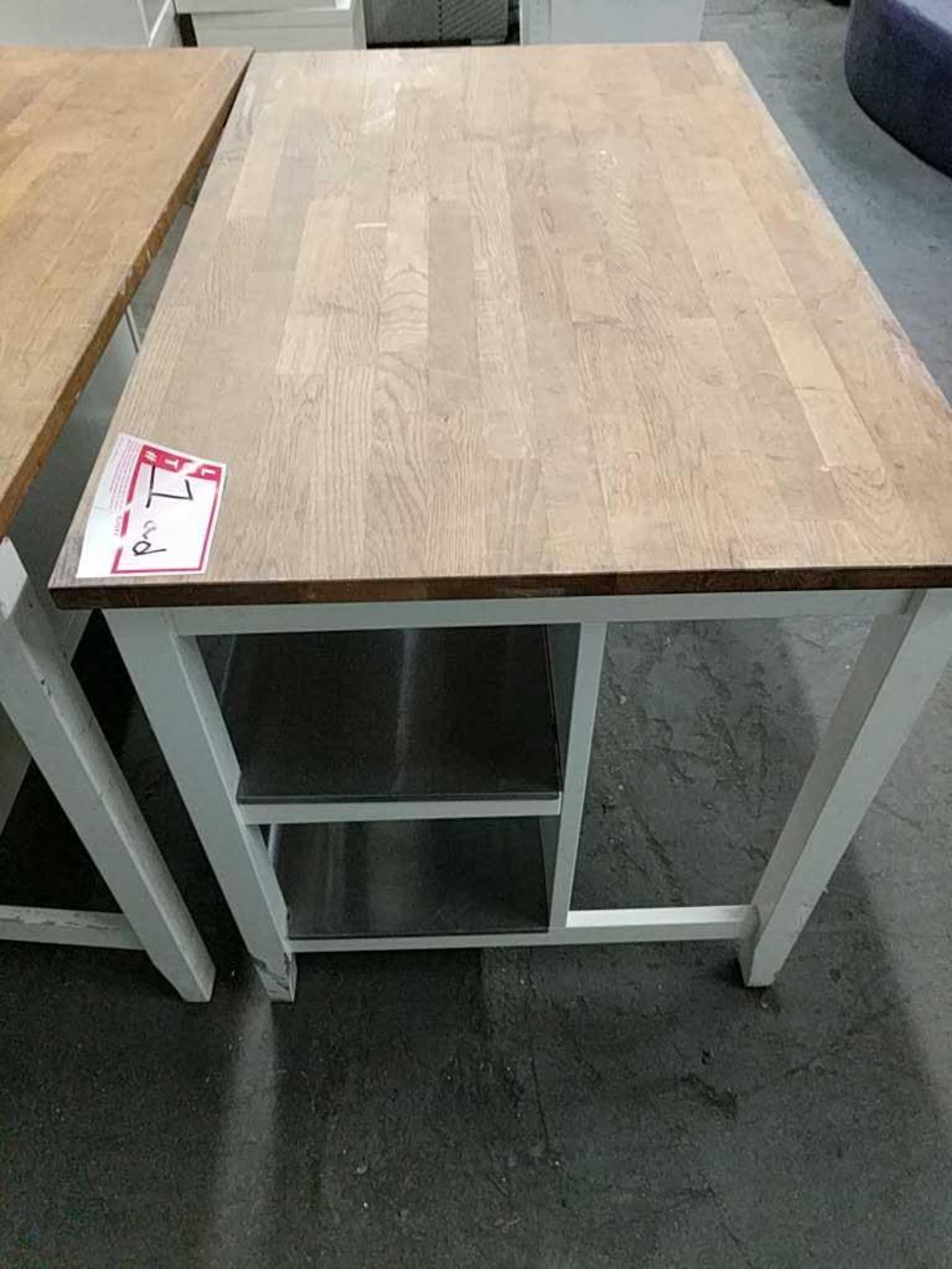 Butcher Block Serving Station