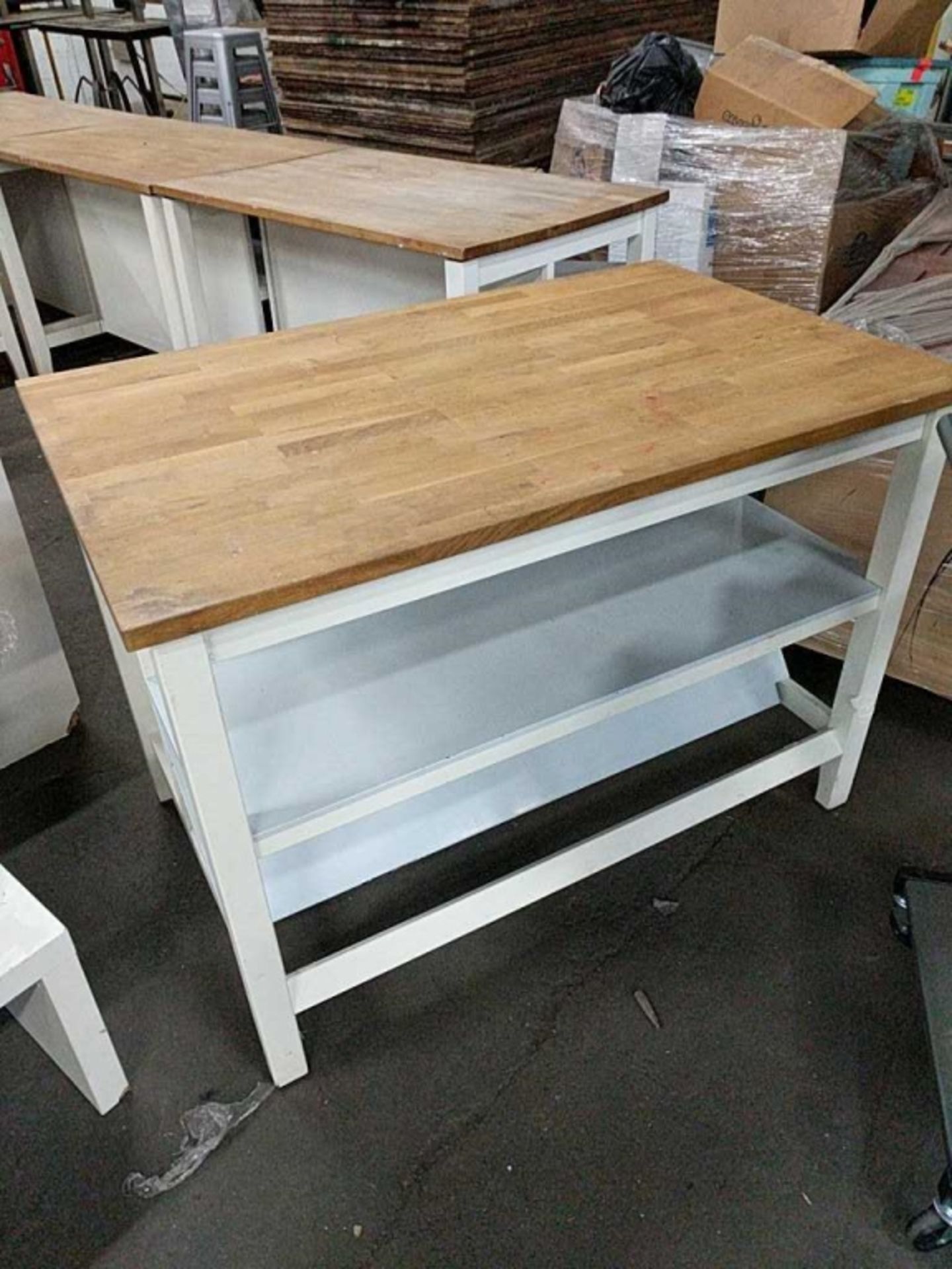 Butcher Block Serving Station