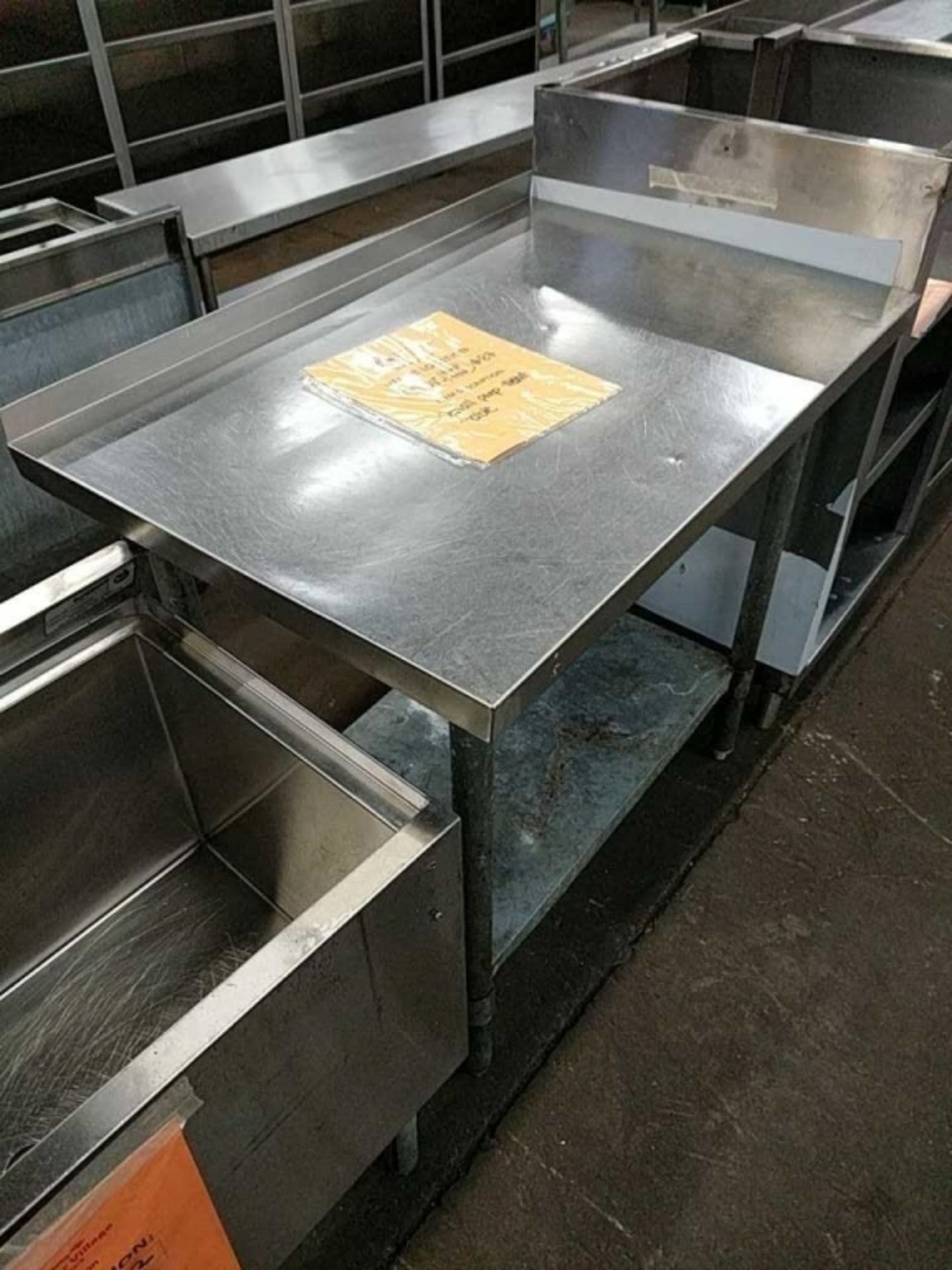 Small Stainless Steel Prep Table - Image 2 of 2