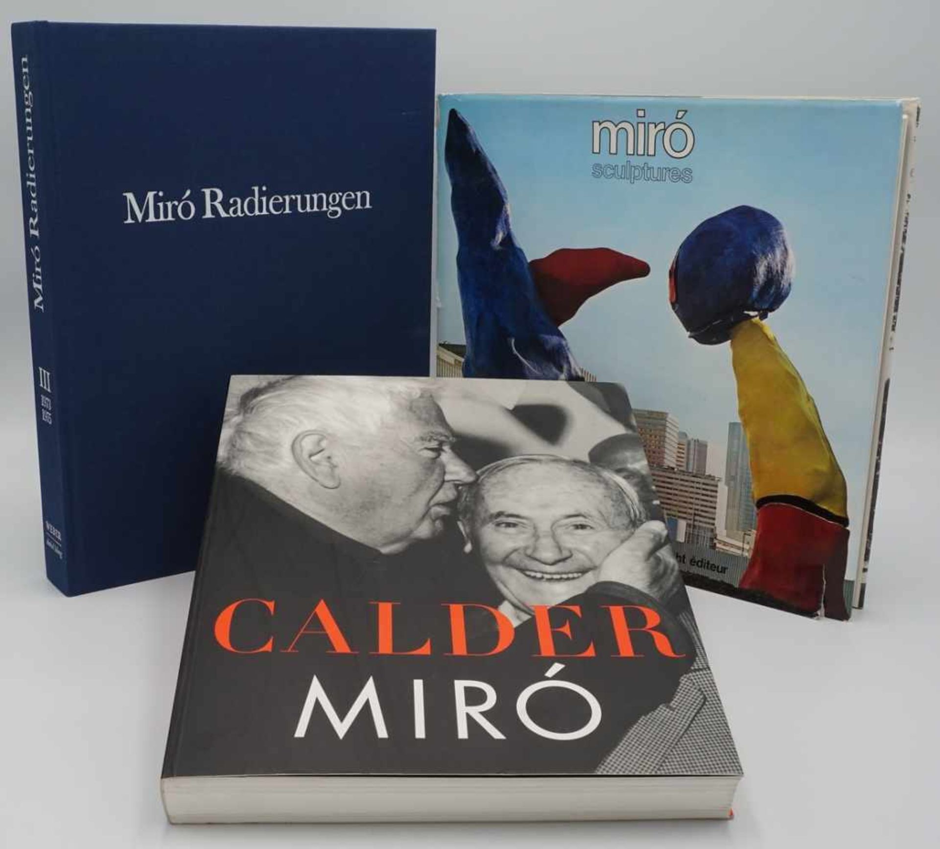 Drei Bücher über Joan Miró1) Jacques Dupin "Miró Radierungen 1973-1975", Band III, 1991, blauer