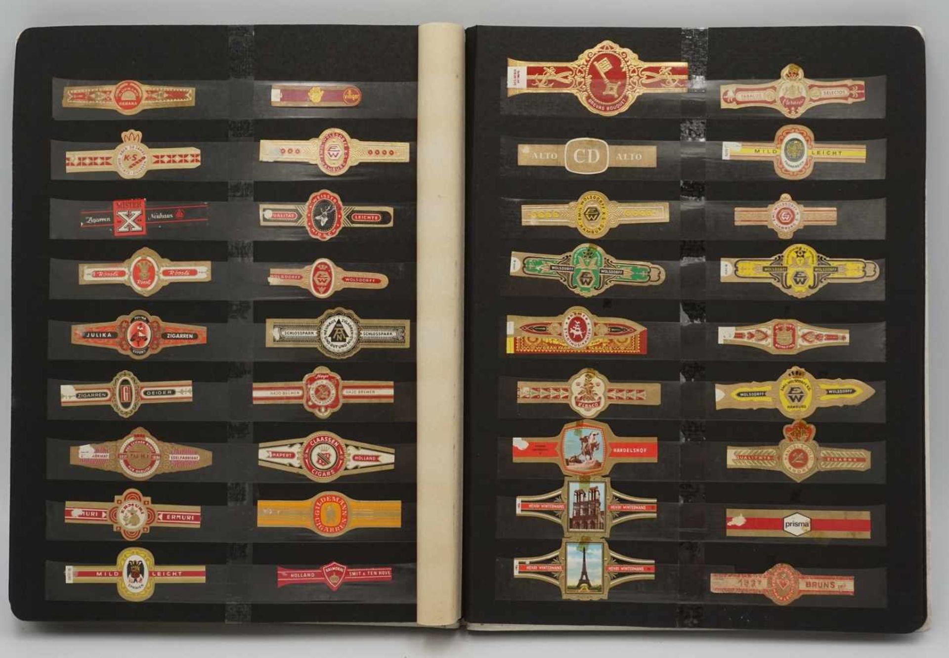 Ca. 900 Zigarren Bauchbindenlose eingelegt in 2 Steckalben, u. a. Handelshof, Flor Fina, Rössli, - Image 2 of 2