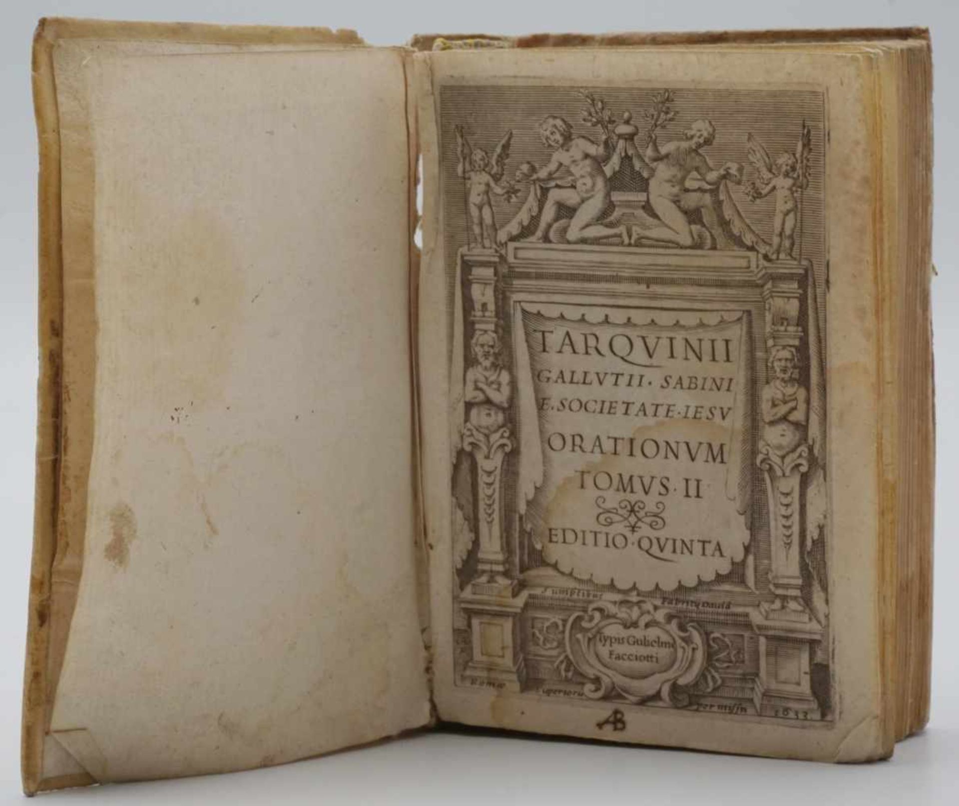 Sechs Bücher von 1633 bis 18141) "Catechismo Ovvero Dottrina Cristiana", 1765, Einband fehlt, 260 - Image 6 of 7