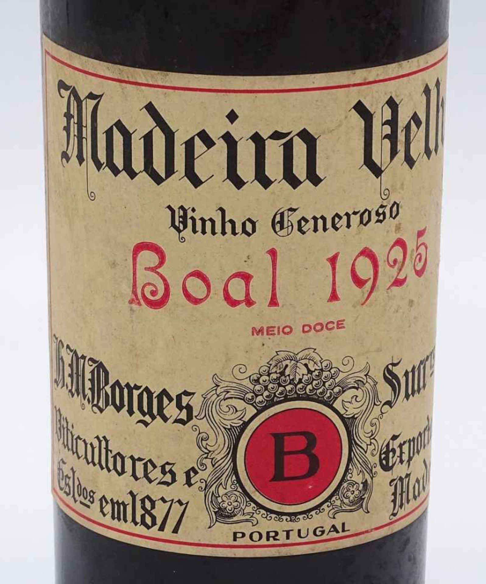 Drei Flaschen alter Portwein1) Boal Solera 1925 Madeira Velho Vinho Ceneroso, Füllhöhe top- - Bild 2 aus 4