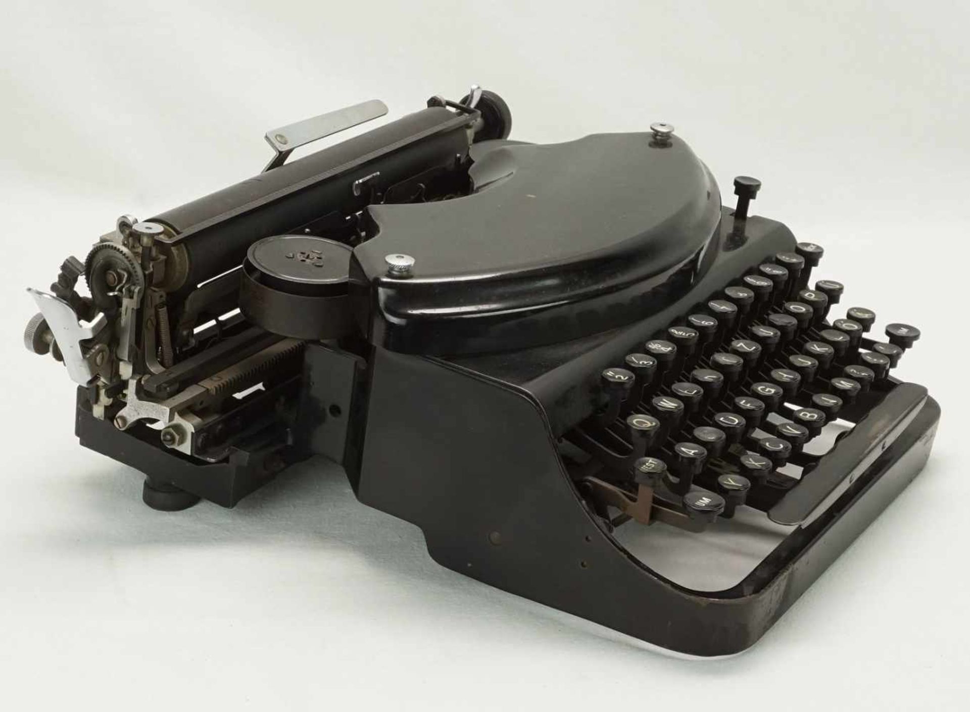Adlerwerke kleine Adler Schreibmaschine, um 1920altersgemäßer Zustand, Tasten abgenutzt, Funktion - Bild 3 aus 5