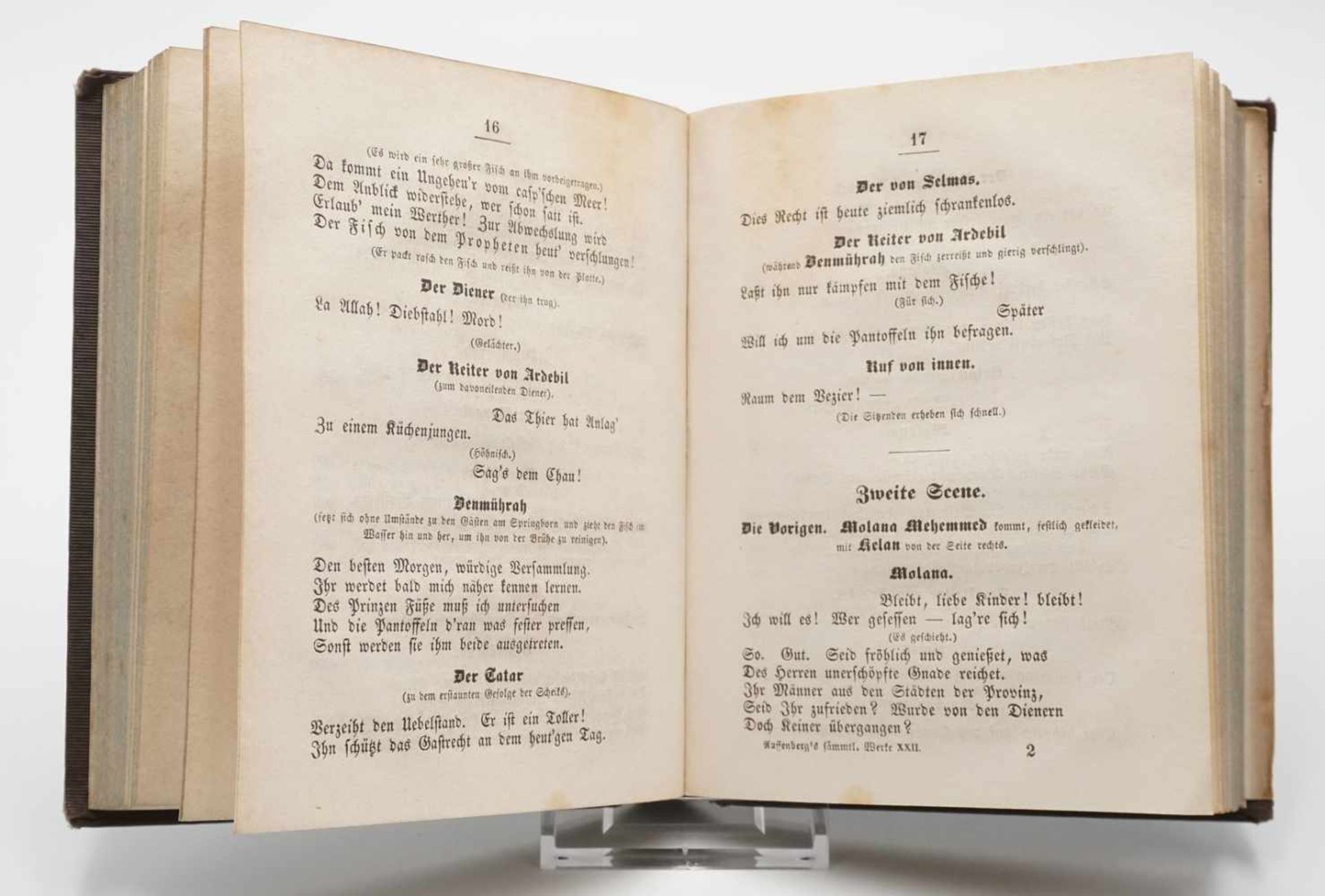 Joseph Freiherr von Auffenberg, "Sämtliche Werke in 20 Bänden"1843-1844, 10 Bücher, mit - Image 2 of 2