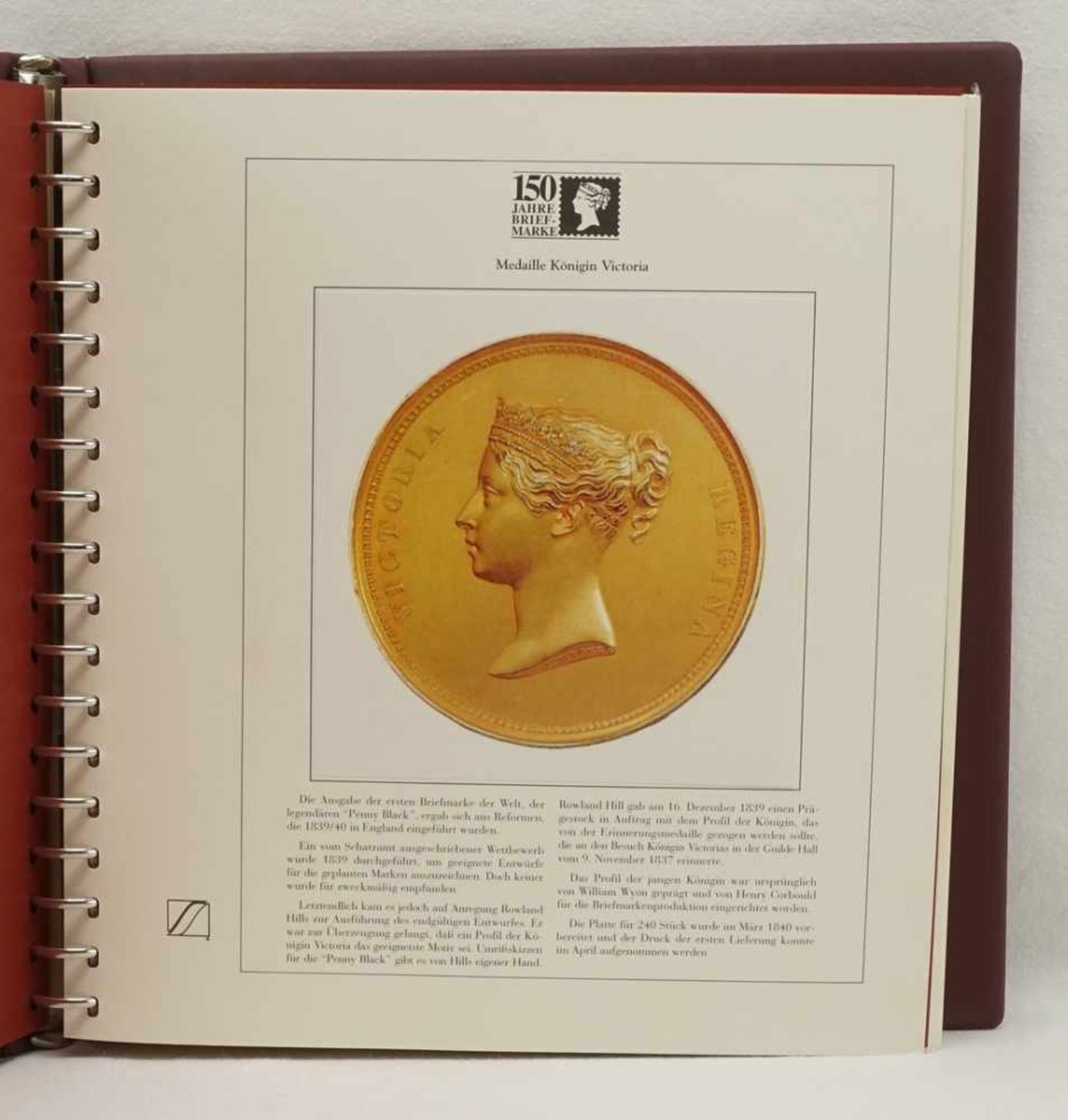 Album "150 Jahre Briefmarke"Softcover-Album, Sieger Verlag, 1990, vorgedruckte Blätter mit vielen - Bild 2 aus 3