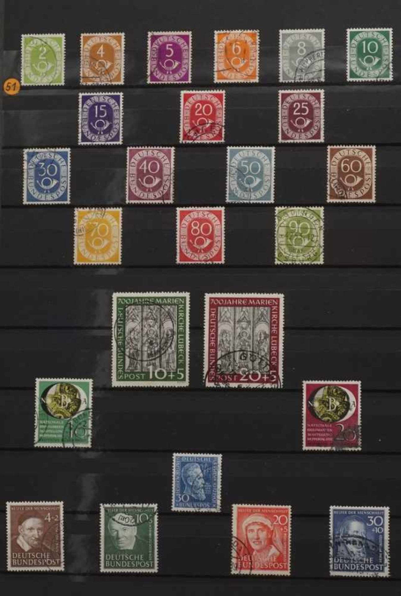 Briefmarkenalbum BRD gestempelt 1949 - 1984Sammlung nahezu vollständig, im AlbumBitte besichtigen. - Bild 2 aus 3