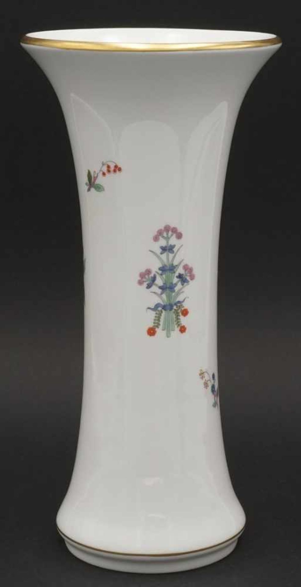 Meissen Vase mit chinesischem Schmetterling1. Wahl, Chinesischer Schmetterling, bunt mit - Bild 2 aus 3